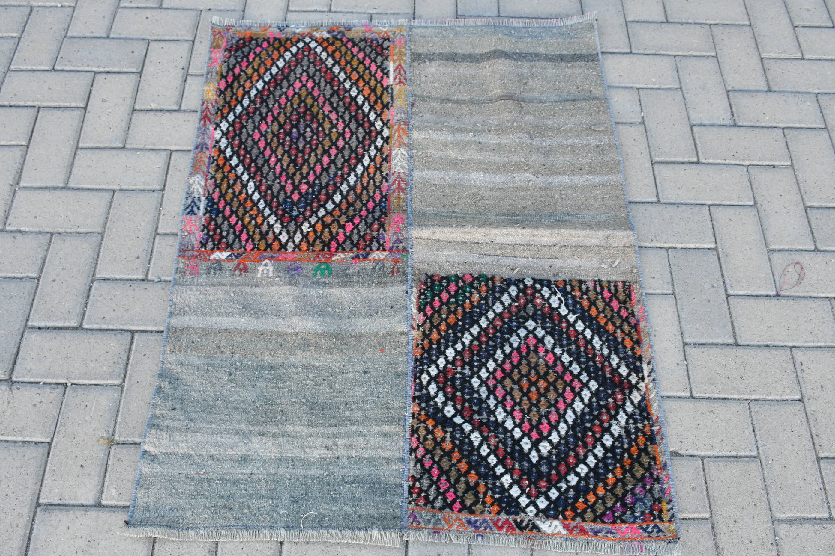 Wool Rug, Beige  3x3.6 ft Small Rug, Entry Rugs, Turkish Rug, Vintage Rug, Kilim, Kitchen Rug, Rugs for Bedroom