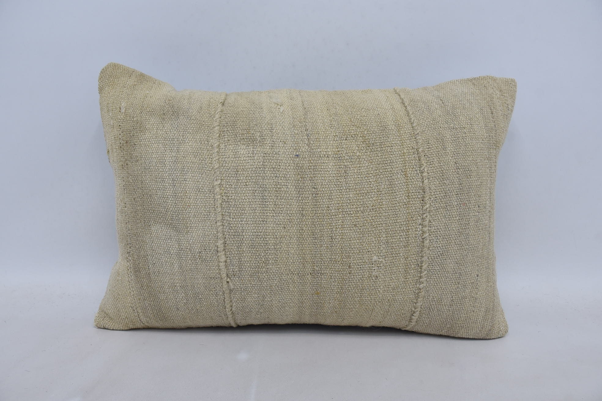 Boho Chic Cushion, Interior Designer Pillow, Boho Pillow Sham Cover, Vintage Pillow, Ethnic Pillow Case, 16"x24" Beige Pillow Cover