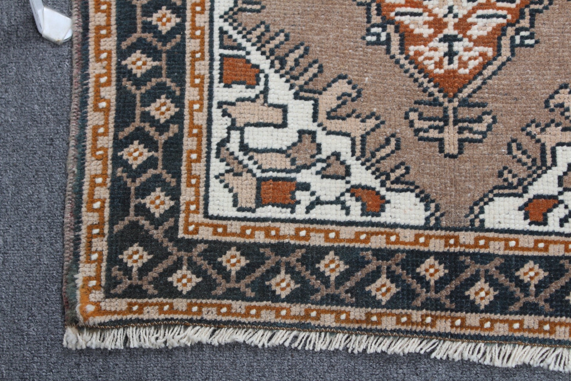 Bedroom Rugs, Home Decor Rugs, Brown Home Decor Rug, Door Mat Rugs, 1.9x3.1 ft Small Rugs, Vintage Rugs, Turkish Rugs