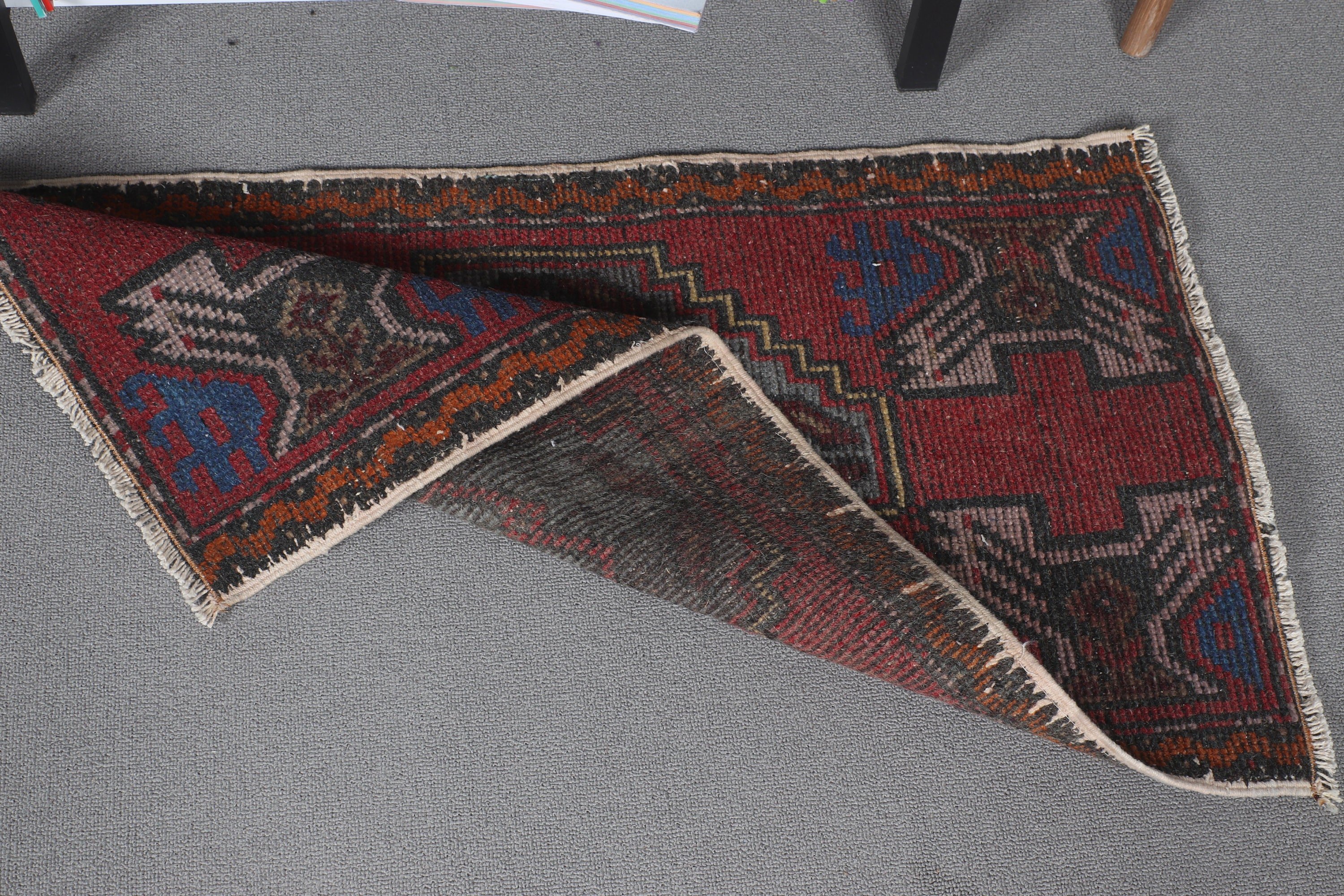 Yatak Odası Halısı, Duvara Asılı Halılar, Duvara Asılı Halı, Yer Halıları, Vintage Halılar, 1.8x3.2 ft Küçük Halı, Kırmızı Oushak Halıları, Türk Halıları