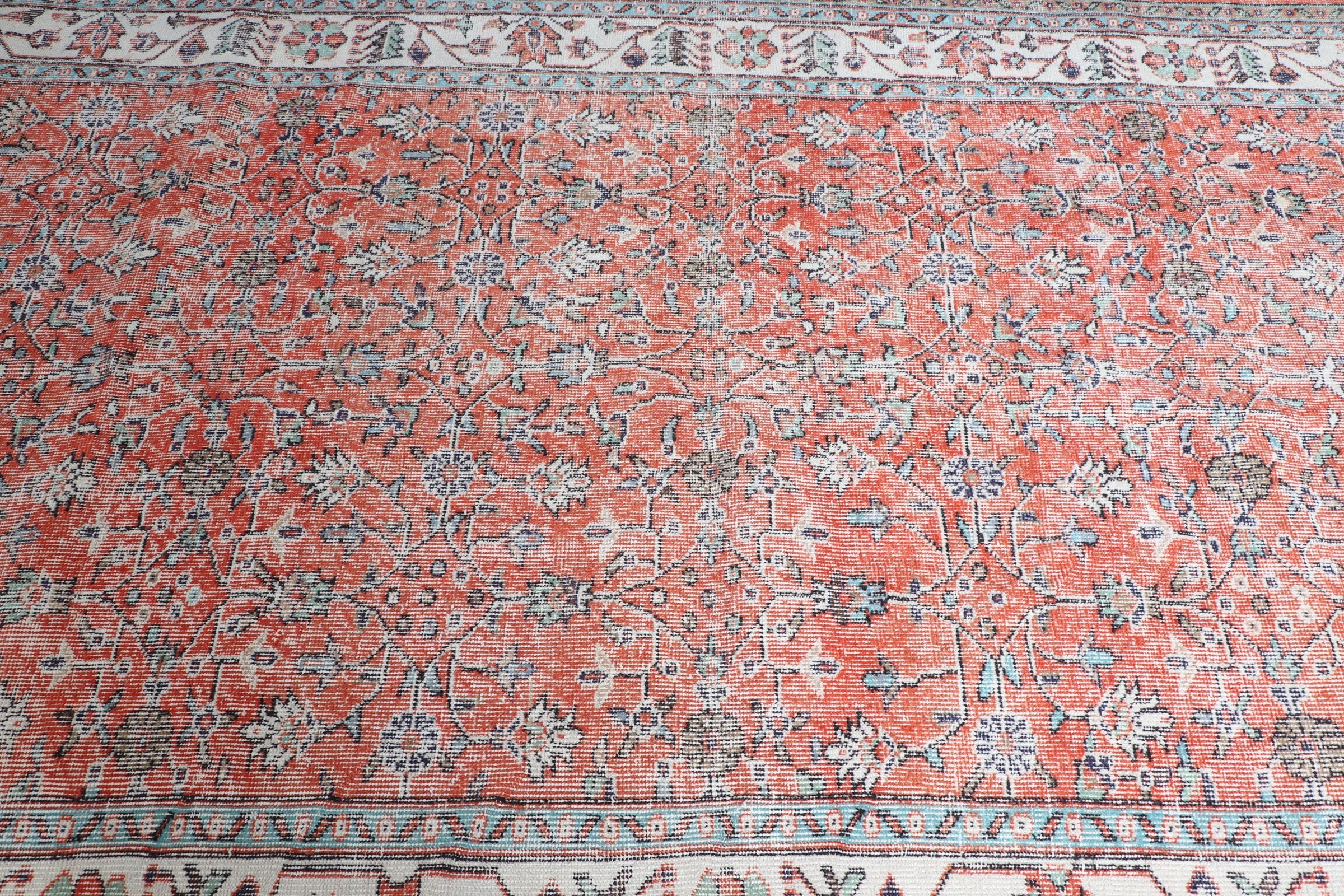 5.7x9.8 ft Large Rugs, Bedroom Rug, Salon Rug, Anatolian Rug, Vintage Rugs, Turkish Rug, Ethnic Rug, Orange Home Decor Rug, Oriental Rug