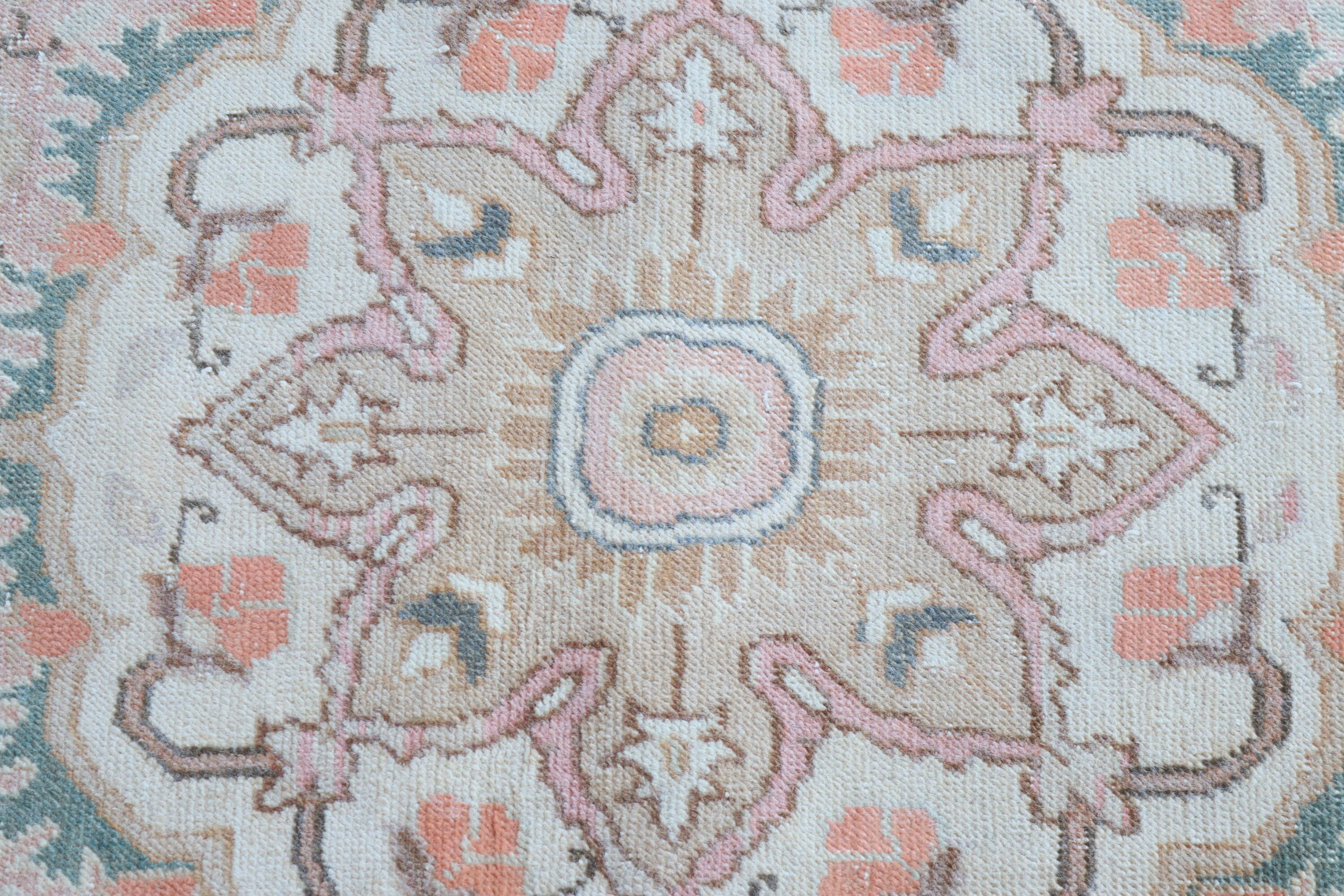 Bedroom Rug, Turkish Rugs, Beige Home Decor Rug, Boho Rugs, Boho Accent Rug, 3x6 ft Accent Rugs, Oushak Rugs, Artistic Rug, Vintage Rug