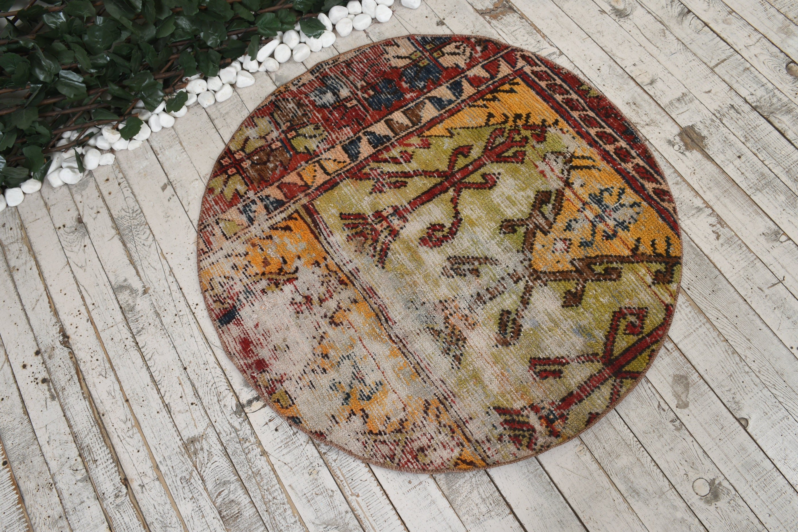 Home Decor Rugs, Rugs for Kitchen, Bath Rug, Bath Mat Cute Rug, Car Mat Rug, Cool Rug, Turkish Rugs, Vintage Rugs, 3.2x3.2 ft Small Rugs