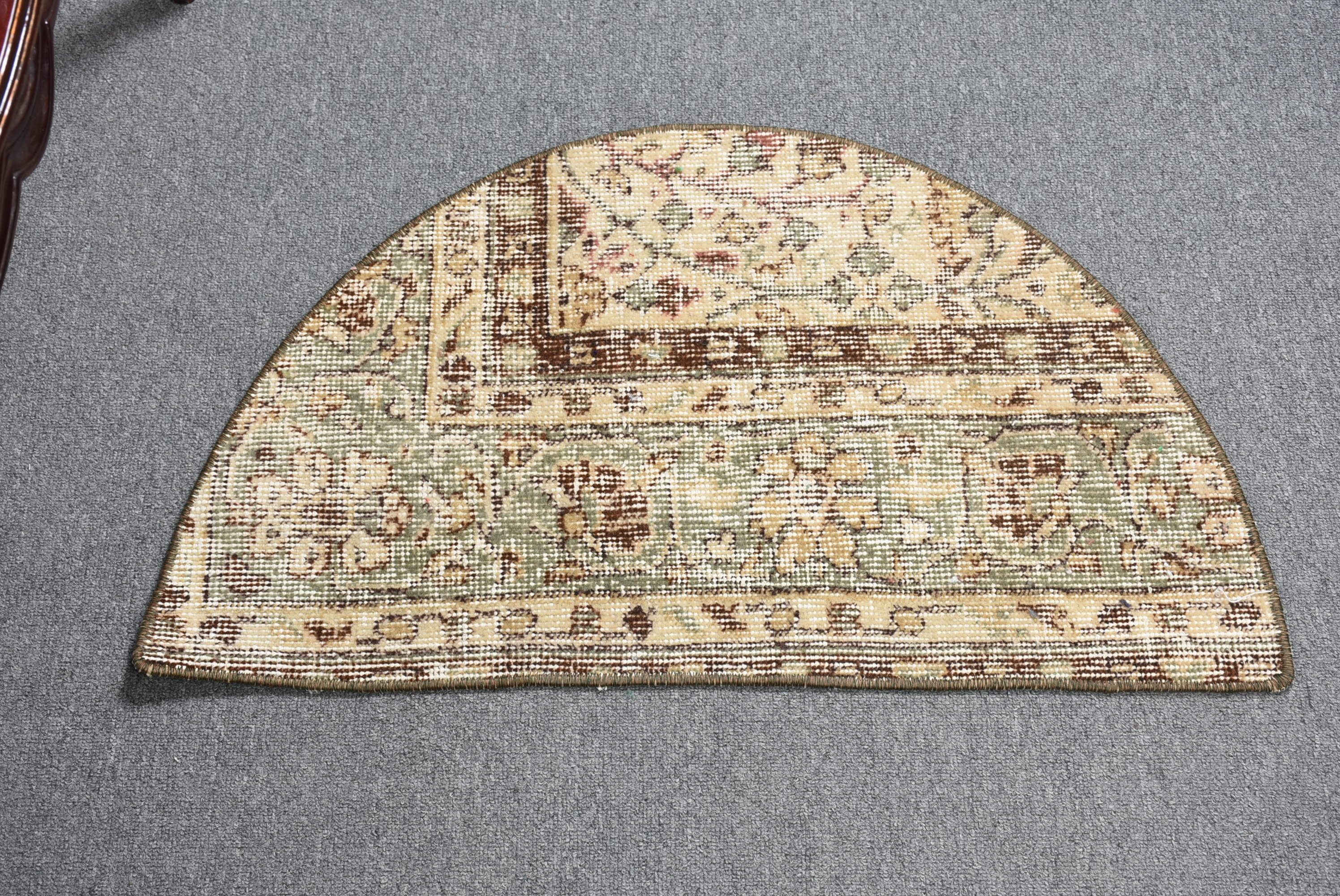 Banyo Halı, Banyo Halı, Yatak odası Halı, Duvar Halı, 75x45 cm Küçük Halı, Nostaljik Halı, Bej Anadolu Halı, Ev Halı, Uşak Halı, Ev Halı