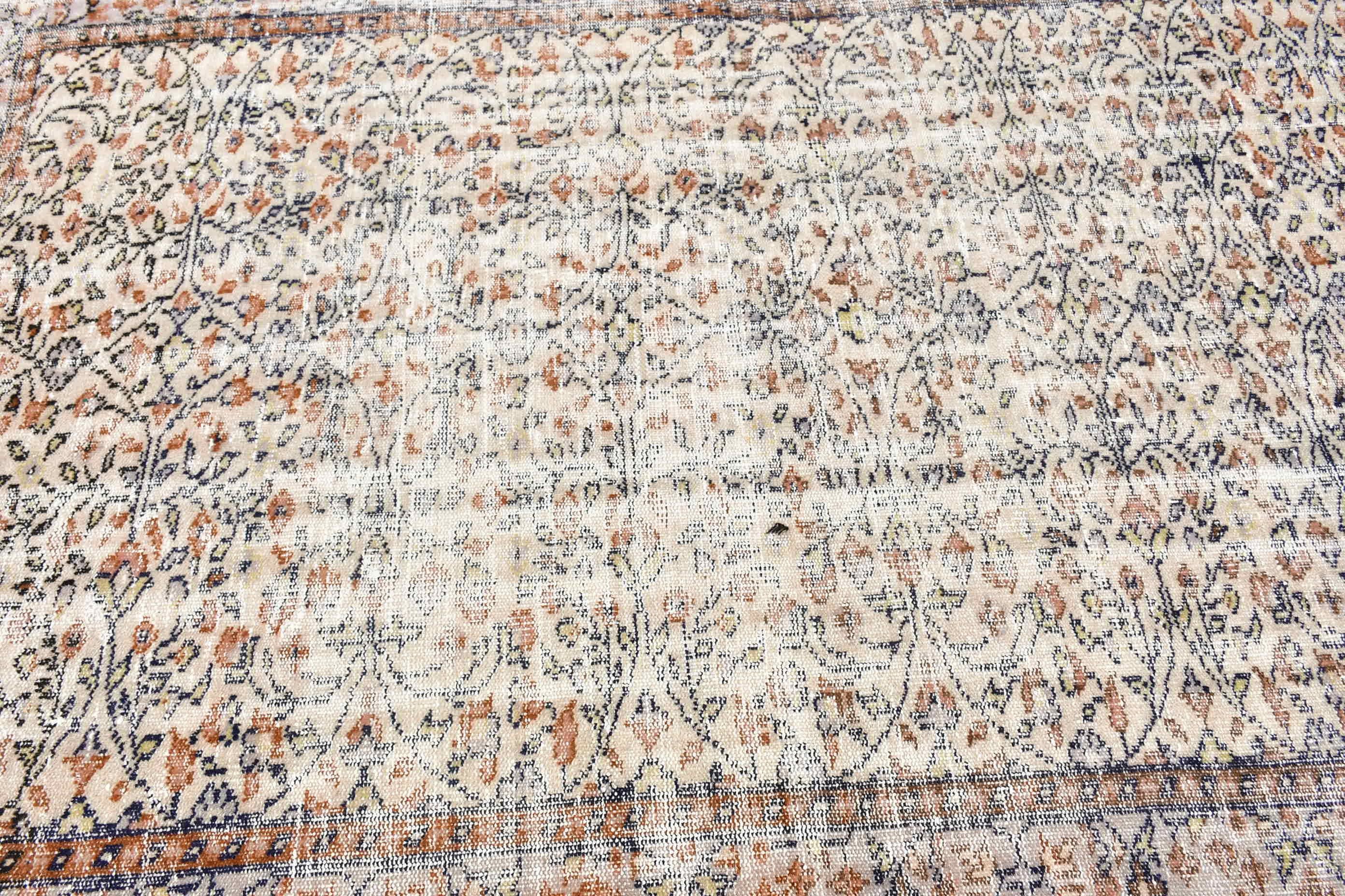 Custom Rugs, 5.8x8.8 ft Large Rug, Salon Rugs, Kitchen Rug, Living Room Rugs, Turkish Rug, Vintage Rugs, Home Decor Rug, Brown Cool Rug