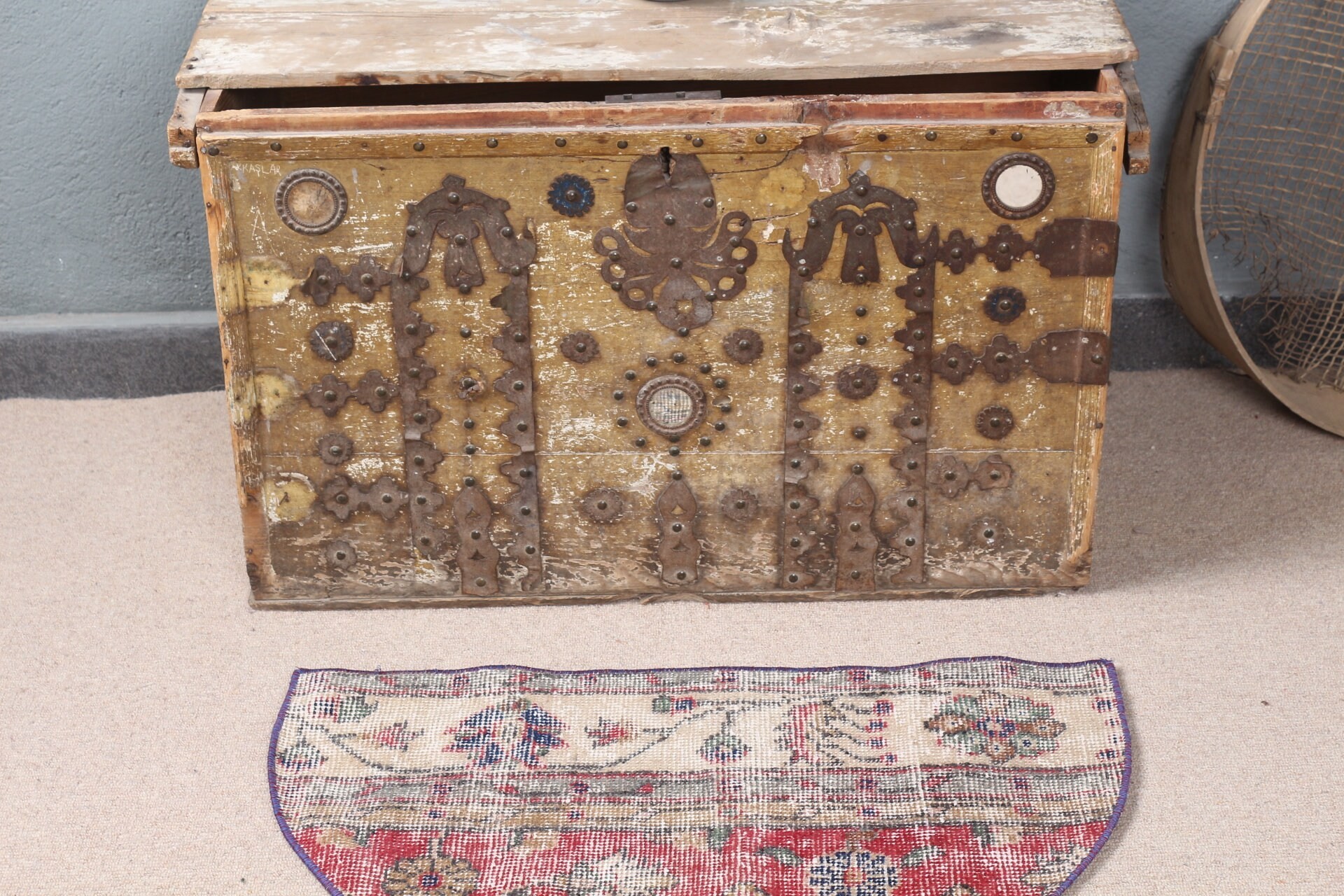 Ev Dekor Halısı, Boho Halısı, Fas Halısı, Kahverengi Ev Dekor Halısı, Kapı Paspası Halısı, 1.5x2.5 ft Küçük Halılar, Vintage Halı, Türk Halıları, Giriş Halısı