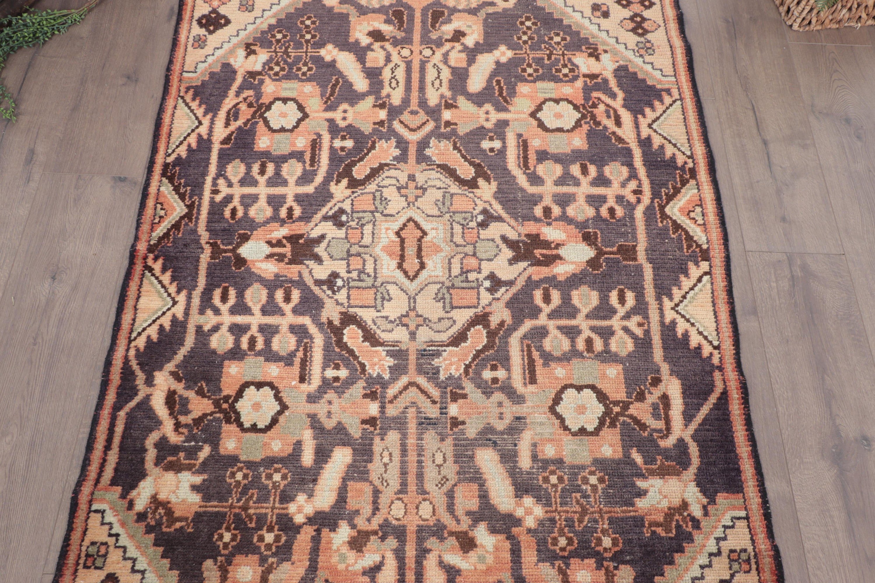 Blue Antique Rugs, 3.6x6.1 ft Accent Rugs, Kitchen Rug, Anatolian Rugs, Decorative Rug, Turkish Rug, Vintage Rug, Floor Rug, Flatweave Rugs