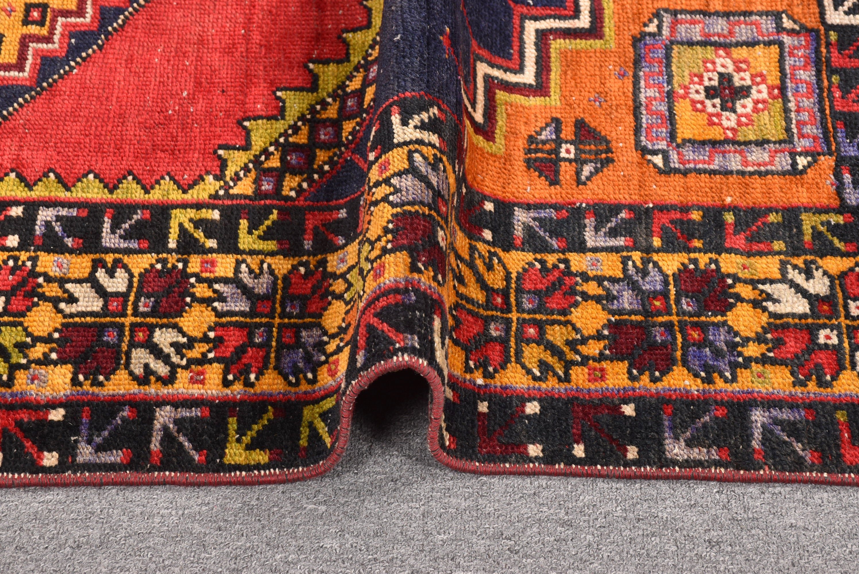 Sarı Soğuk Halı, Vintage Halılar, Anadolu Halısı, Çocuk Halısı, Türk Halısı, Vintage Vurgulu Halılar, Yatak Odası Halıları, 3,5x6,5 ft Aksan Halıları, Boho Halısı