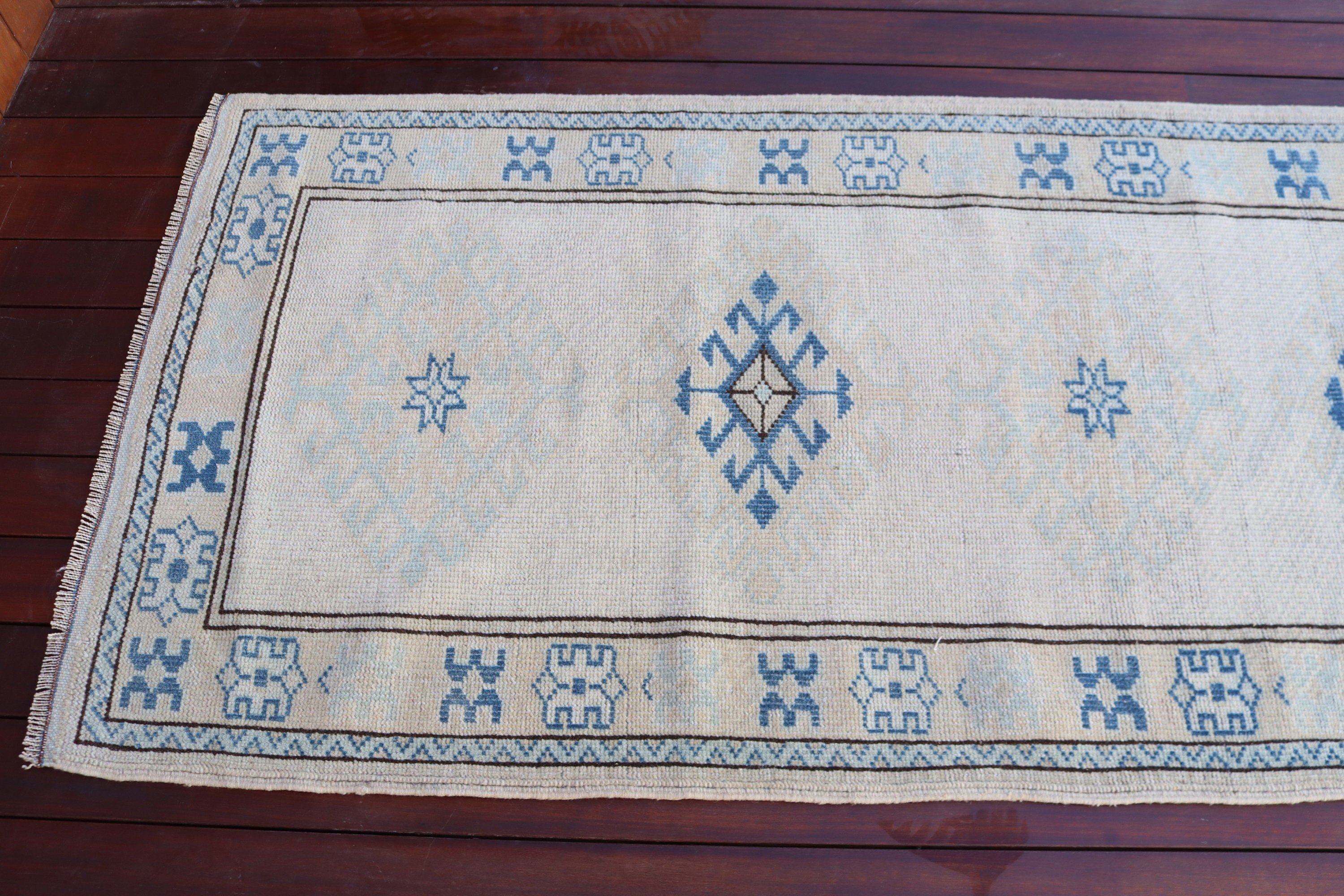 Ev Dekorasyonu Halısı, 2,8x9,3 ft Yolluk Halısı, Koridor Halıları, Modern Halılar, Koridor Halıları, Vintage Halı, Türk Halısı, Bej Yün Halılar, Boho Halılar