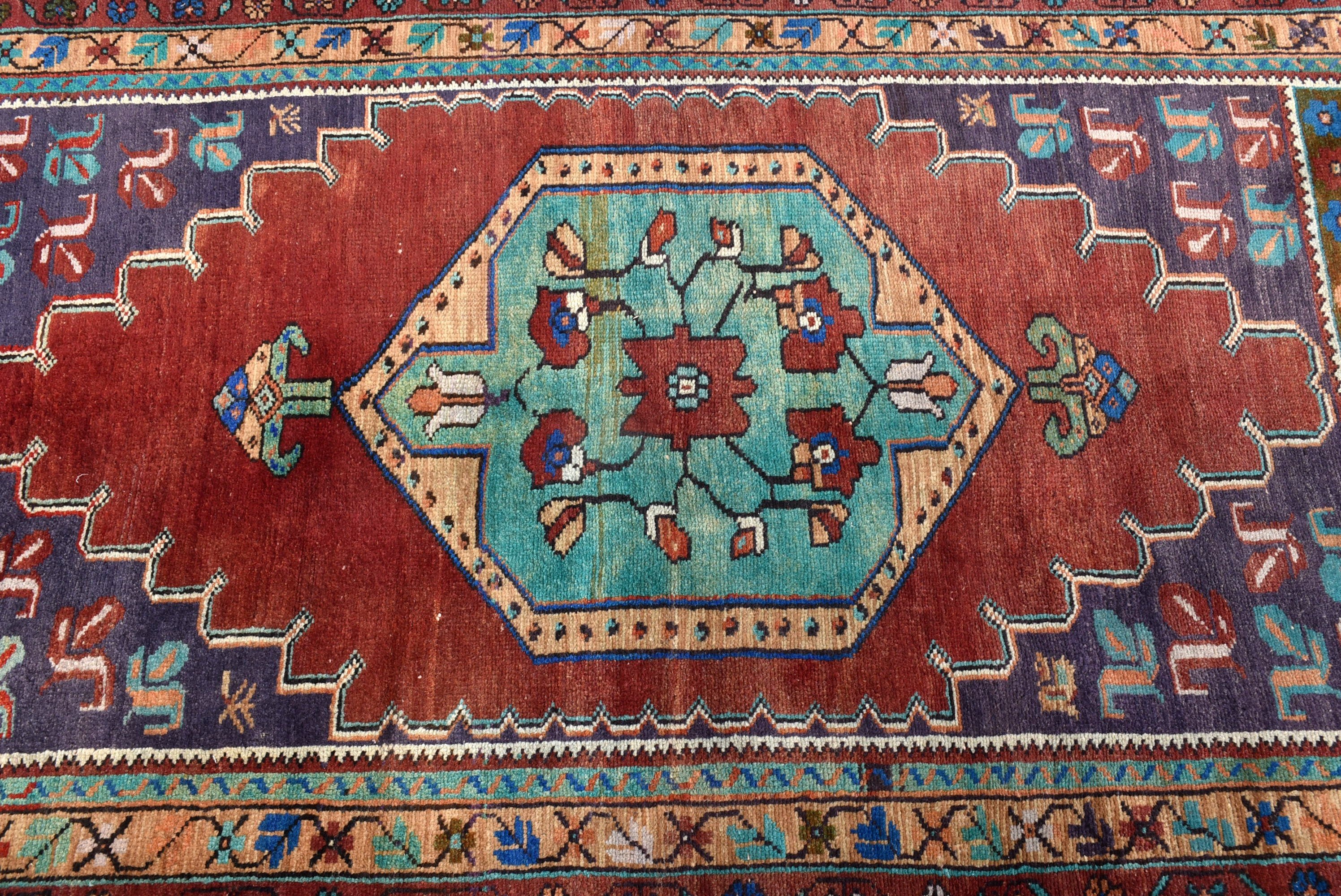 Yün Halı, Yatak Odası Halıları, 3,2x6 ft Aksan Halısı, Mor Fas Halıları, Mutfak Halısı, Ev Dekor Halıları, Modern Halı, Türk Halısı, Vintage Halı