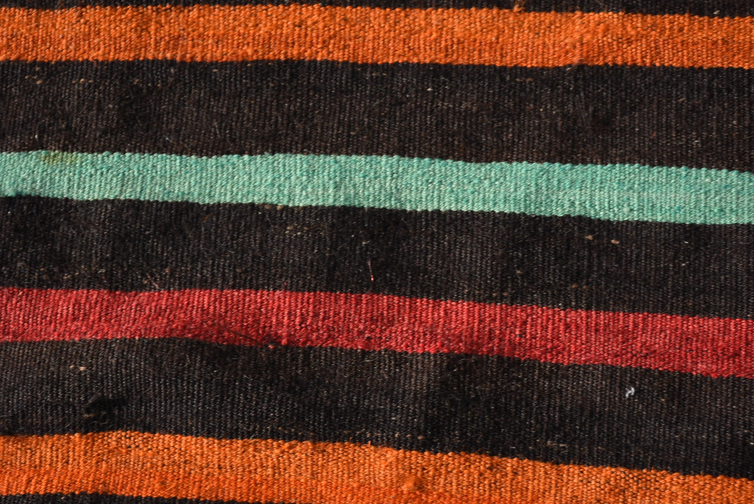 Office Rug, Cool Rug, Turkish Rug, 2.6x5.4 ft Small Rug, Black Floor Rug, Vintage Rugs, Door Mat Rugs, Kilim, Bedroom Rug, Oushak Rug