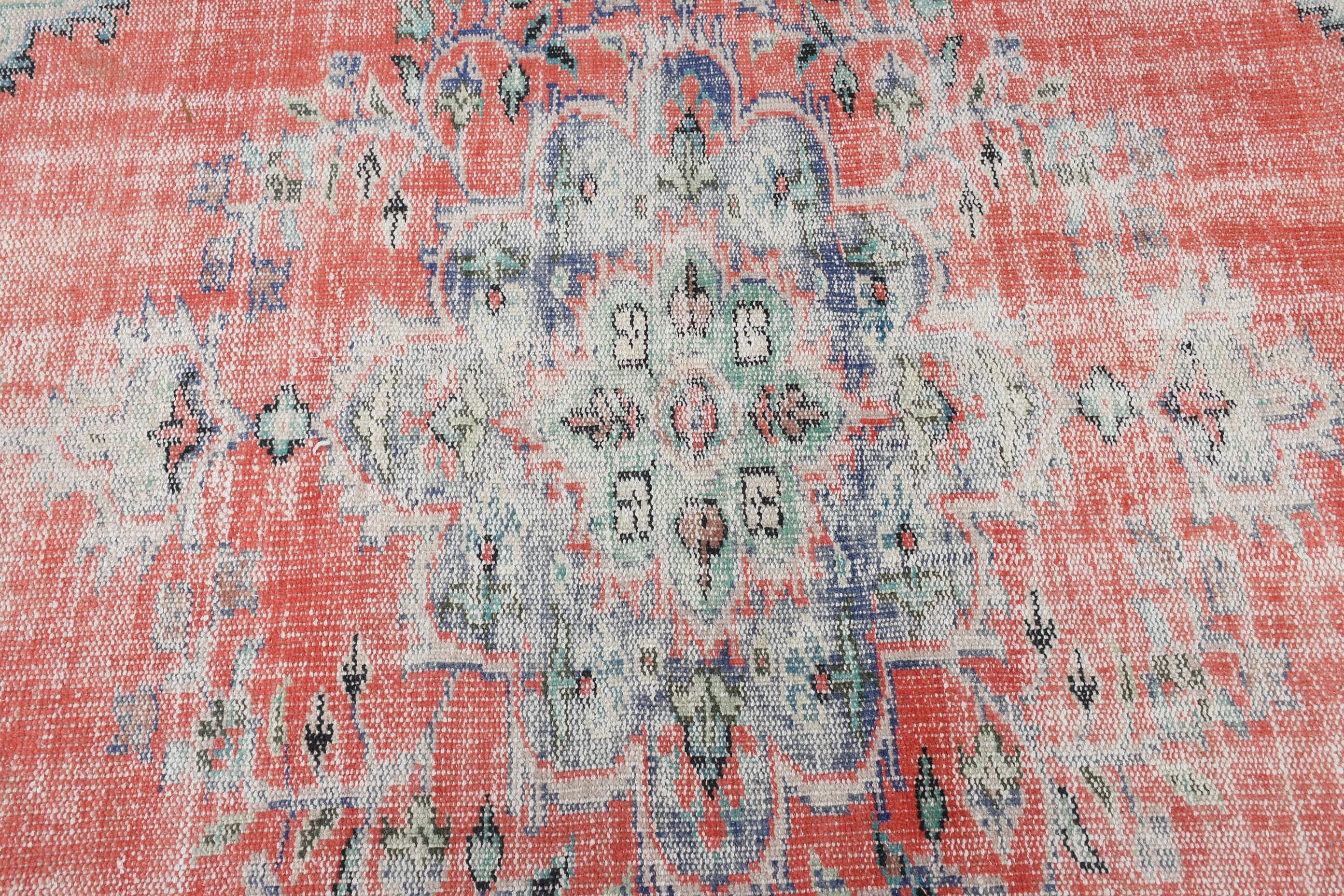 Turkish Rug, Home Decor Rug, Salon Rug, 5.3x9 ft Large Rug, Moroccan Rug, Dining Room Rug, Red Cool Rug, Vintage Rugs, Rugs for Bedroom