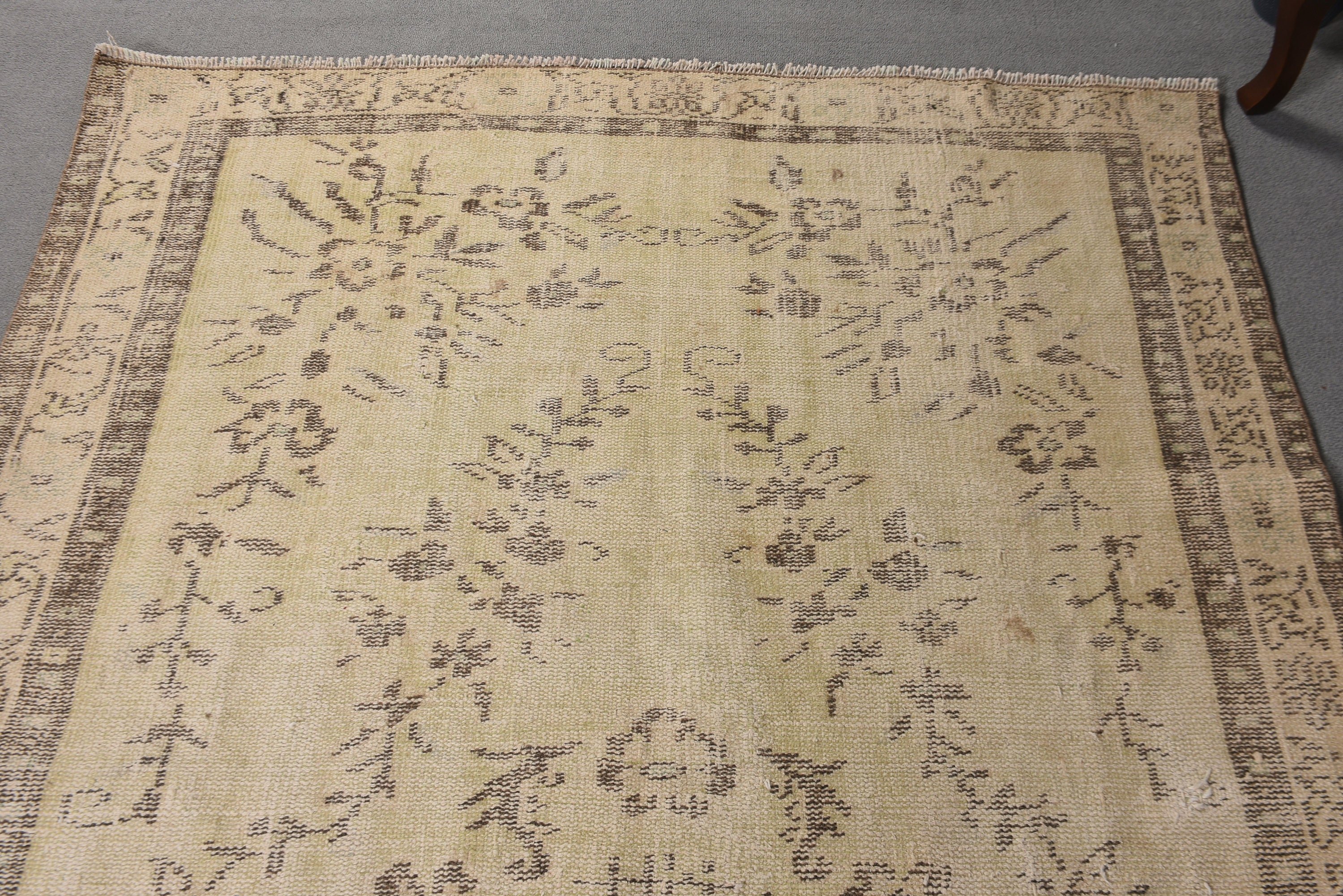 Vintage Halı, Bej İfade Halıları, Yemek Odası Halısı, Kabile Halısı, Anadolu Halıları, Yer Halıları, Türk Halısı, Büyük Boho Halısı, 5x8,5 ft Büyük Halı