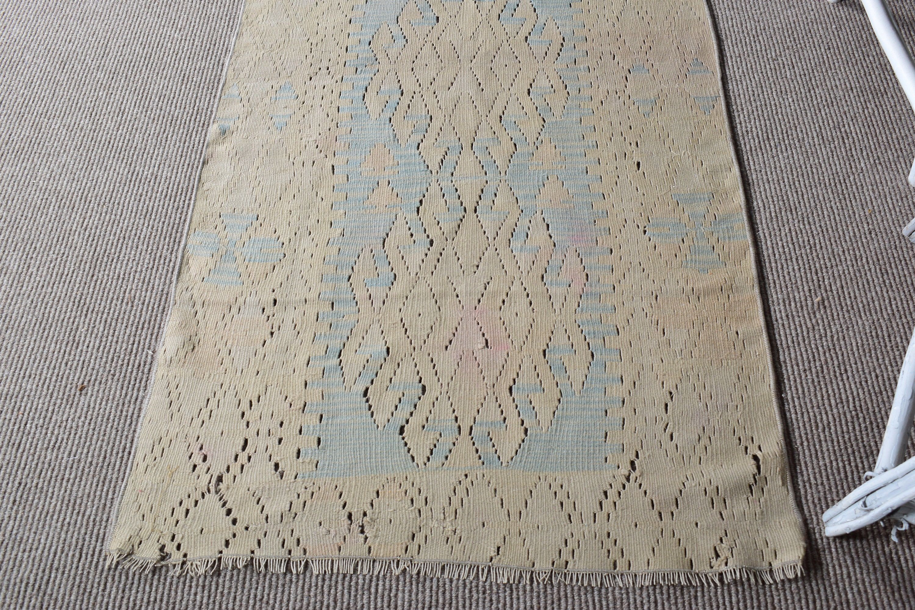 Türk Halıları, Aztek Halıları, Mutfak Halıları, Vintage Halı, 2,8x6,1 ft Accent Halı, Bej Soğuk Halı, Oushak Halı, Kilim, Harika Halılar, Mutfak Halıları