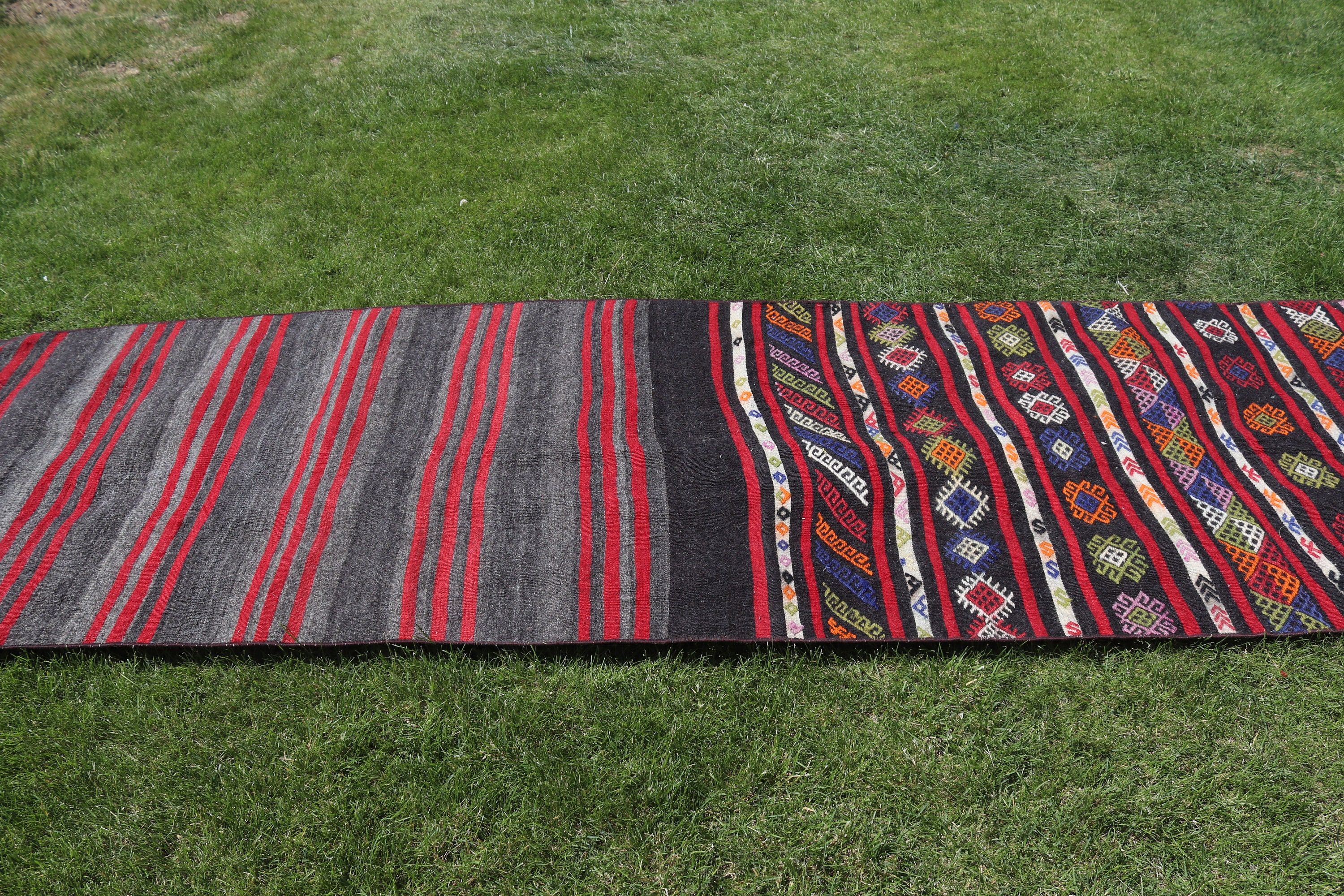 Yer Halısı, Anadolu Halısı, Merdiven Halısı, Türk Halısı, 3.1x11 ft Runner Halısı, Mutfak Halıları, Kilim, Siyah Boho Halıları, Vintage Halılar, Ev Dekorasyonu Halısı