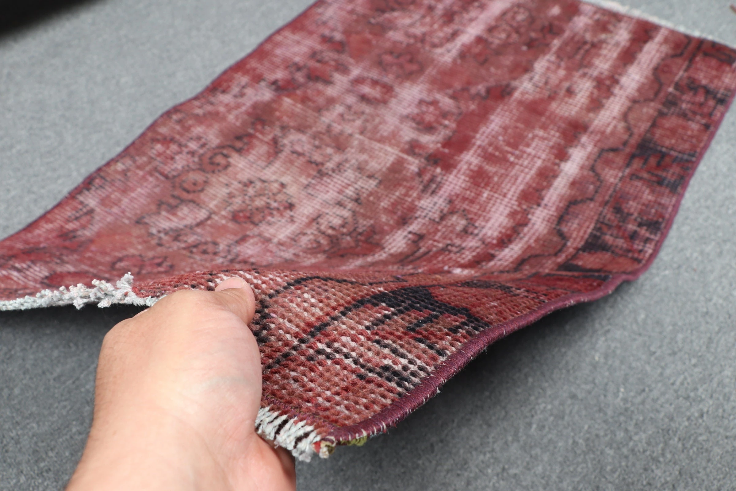 Purple  2x3 ft Small Rug, Dorm Rug, Entry Rugs, Bathroom Rug, Vintage Rugs, Cool Rug, Wool Rug, Turkish Rug, Rugs for Nursery