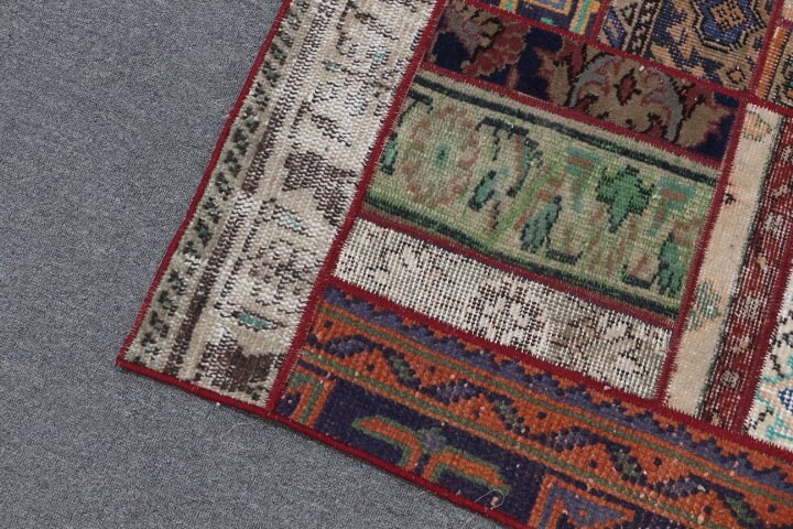 Moroccan Rugs, Rugs for Kitchen, Turkish Rug, Brown Home Decor Rug, Kitchen Rug, Vintage Rug, 3.1x8.3 ft Runner Rug, Art Rug