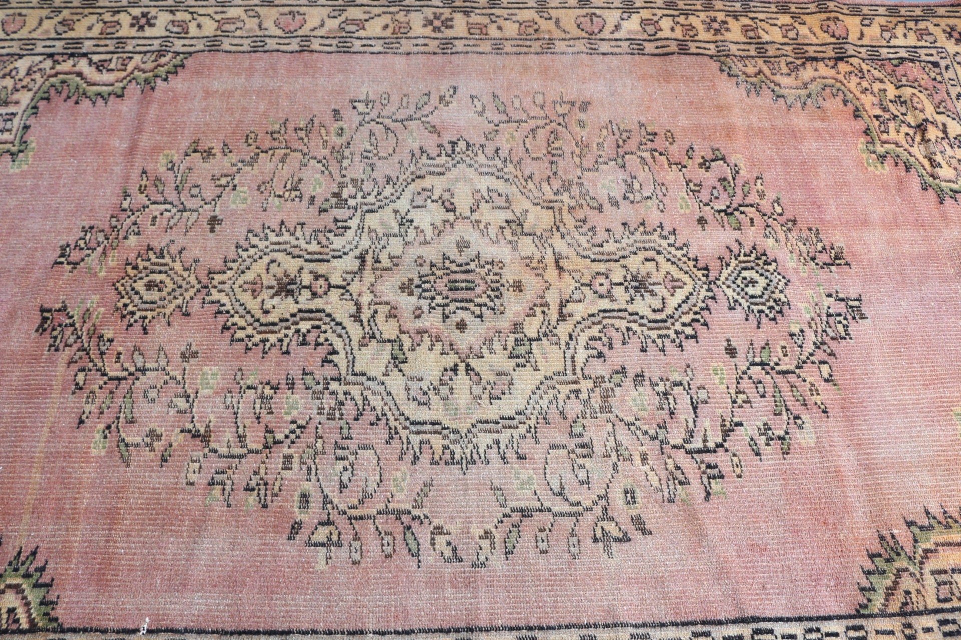 Türk Halısı, Vintage Halı, Yatak Odası Halıları, Retro Halılar, Antika Halılar, 5.4x8.4 ft Büyük Halı, Yemek Odası Halıları, Fas Halıları, Kahverengi Fas Halısı