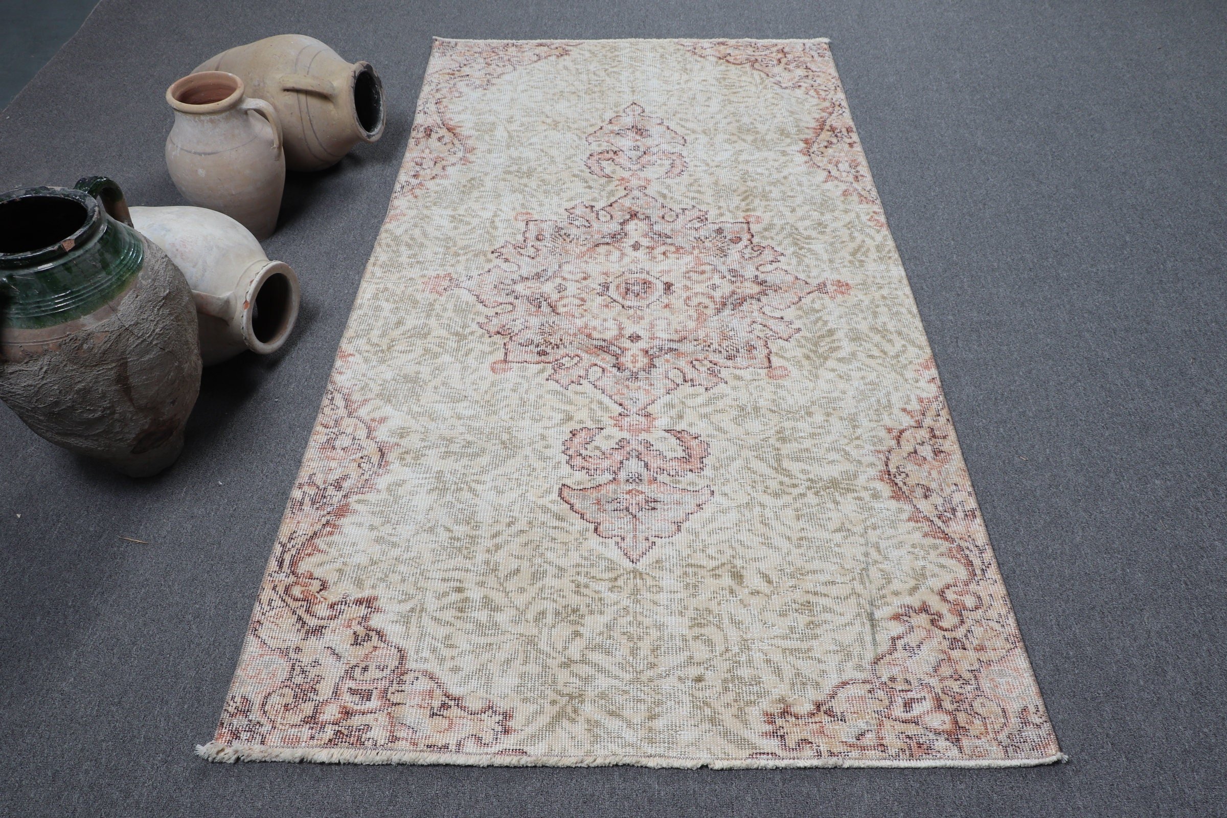 Indoor Rug, Rugs for Area, Moroccan Rugs, Nursery Rug, Beige  3.8x6.9 ft Area Rug, Home Decor Rugs, Vintage Rug, Turkish Rug