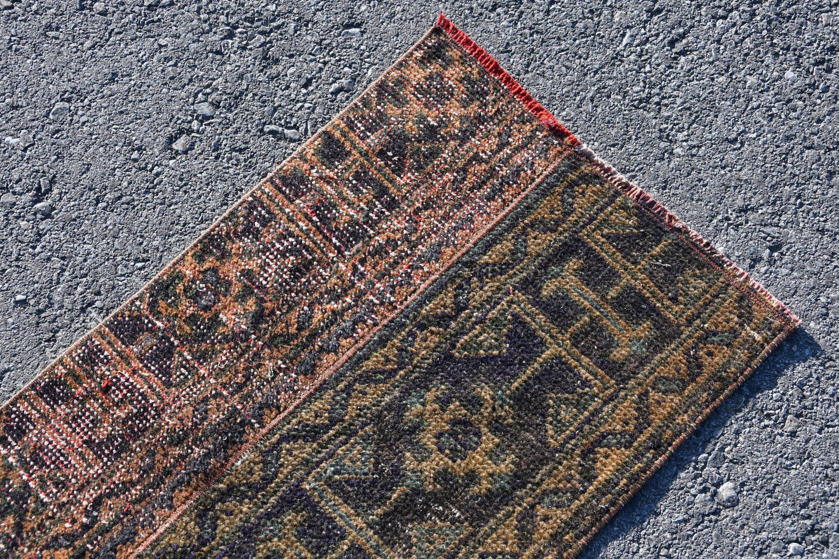 Vintage Rugs, Nursery Rugs, 1.5x3.6 ft Small Rug, Kitchen Rugs, Rugs for Bath, Car Mat Rug, Vintage Decor Rugs, Colorful Rug, Turkish Rug