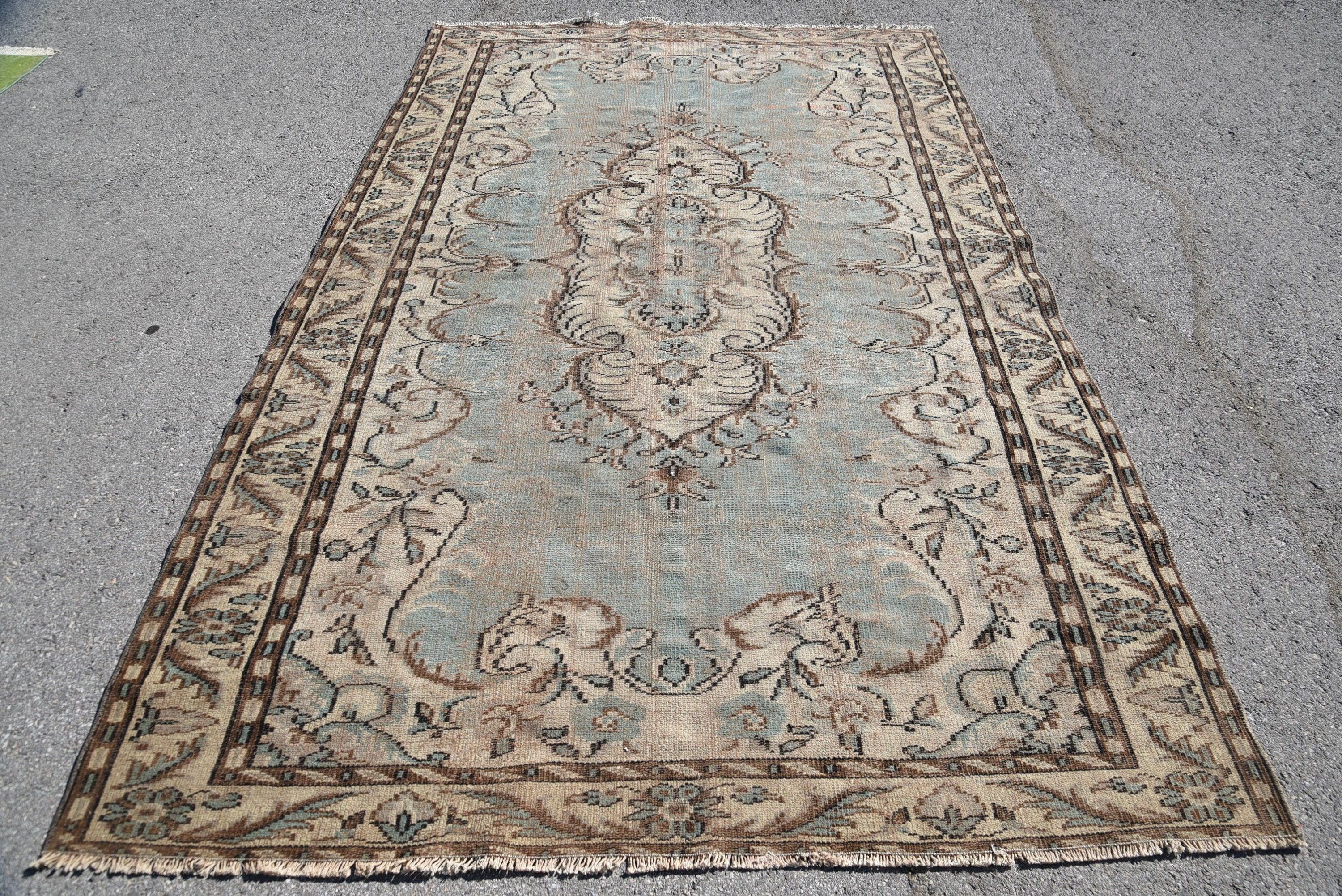 Yemek Odası Halıları, Oturma Odası Halısı, Mutfak Halısı, Vintage Halı, Sevimli Halı, Salon Halıları, Türk Halıları, Yün Halılar, 5,8x9,3 ft Büyük Halı