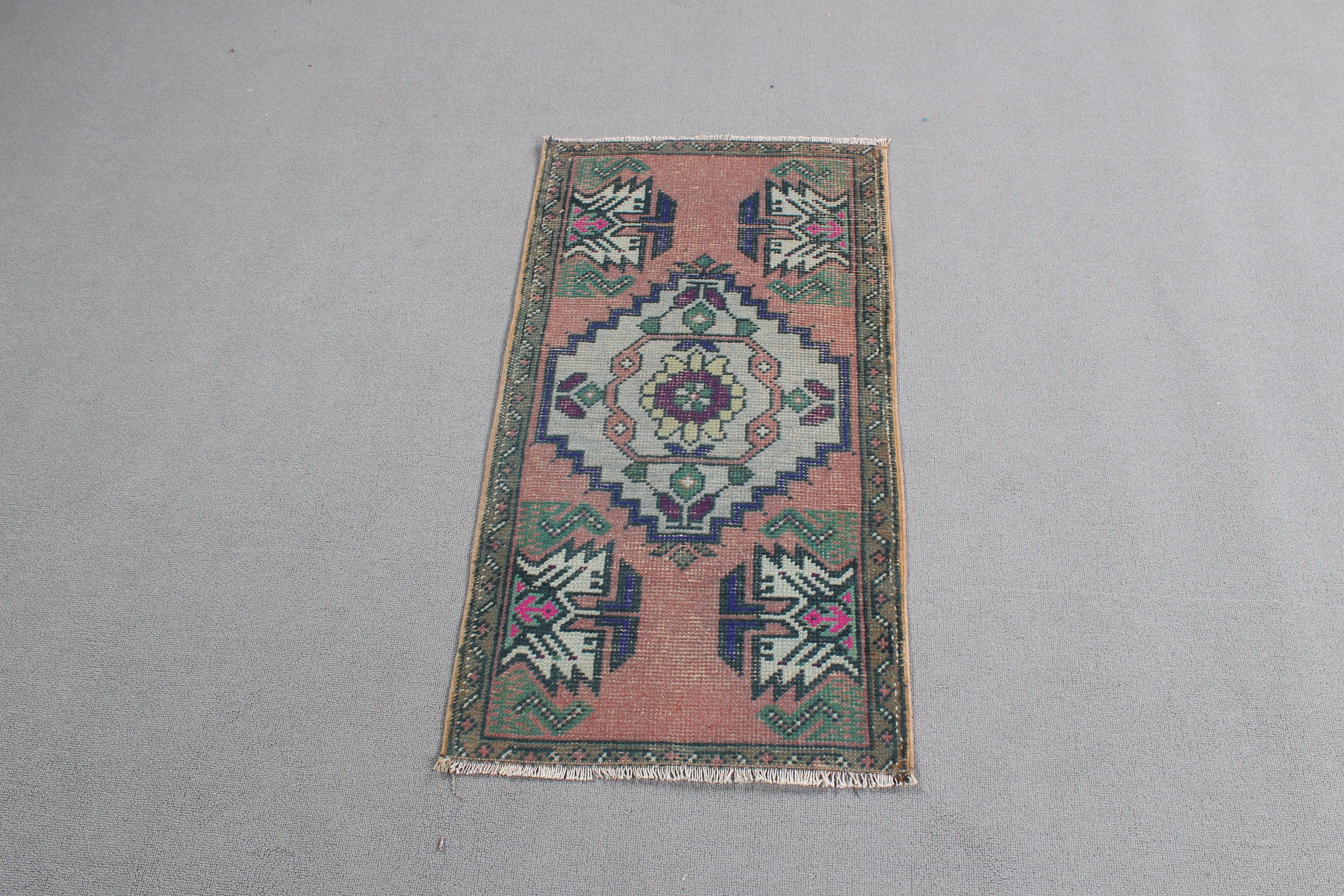 Rugs for Nursery, Kitchen Rugs, Oushak Rugs, Nursery Rugs, Moroccan Rug, Turkish Rugs, Vintage Rugs, 1.6x3 ft Small Rug, Green Modern Rugs