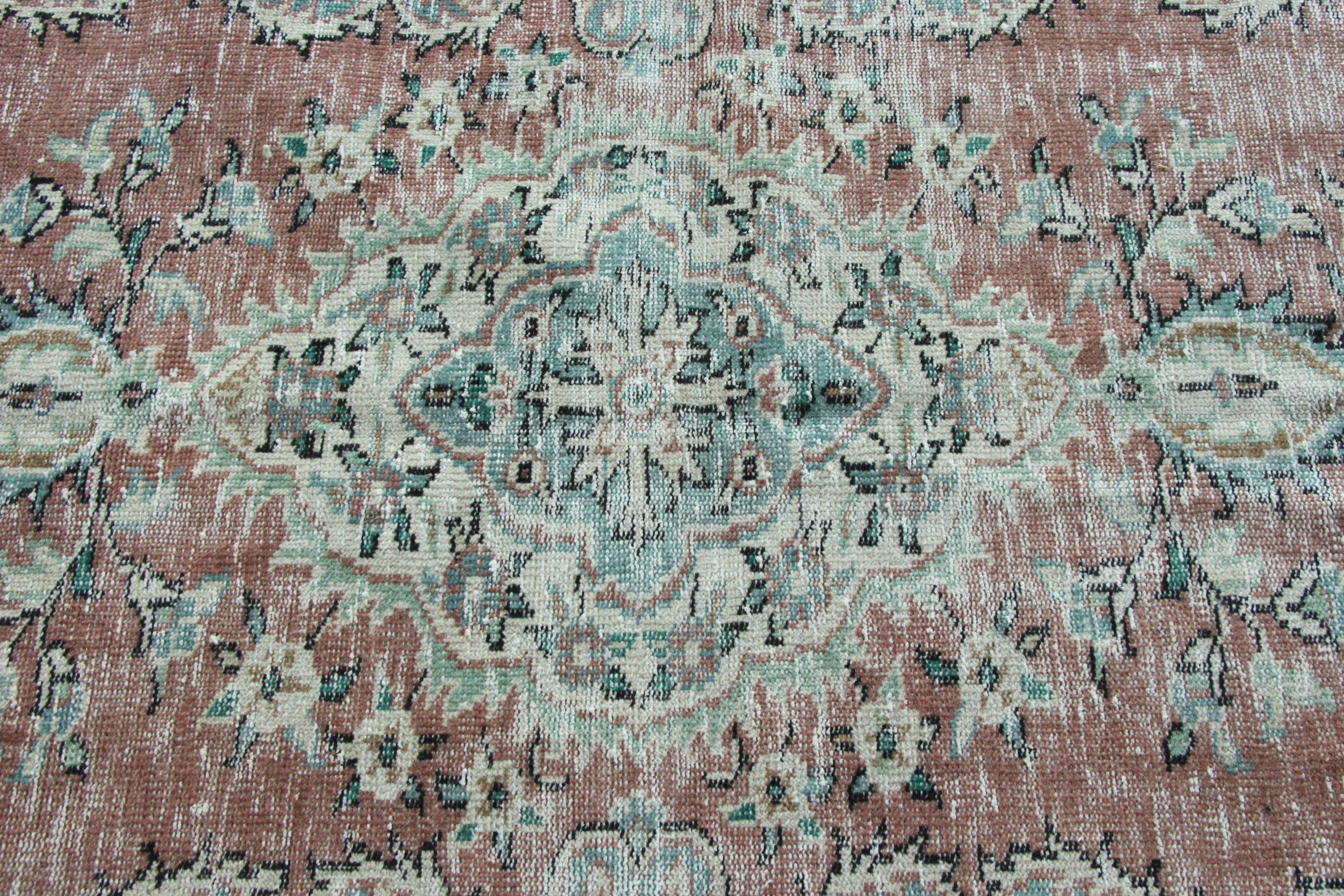 Gökkuşağı 4,5x8,2 ft Alan Halıları, Türk Halısı, Açıklama Halısı, Oushak Bölge Halısı, Mutfak Halıları, Vintage Halı, Boho Alan Halıları