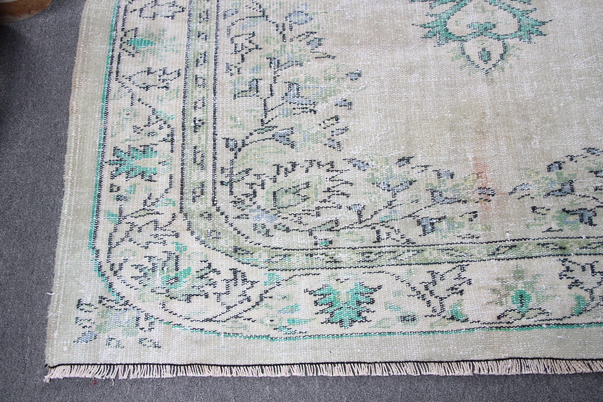 Bedroom Rugs, Anatolian Rug, Dining Room Rug, Vintage Rug, Turkish Rug, Floor Rugs, Office Rug, Green  5.6x8.1 ft Large Rugs