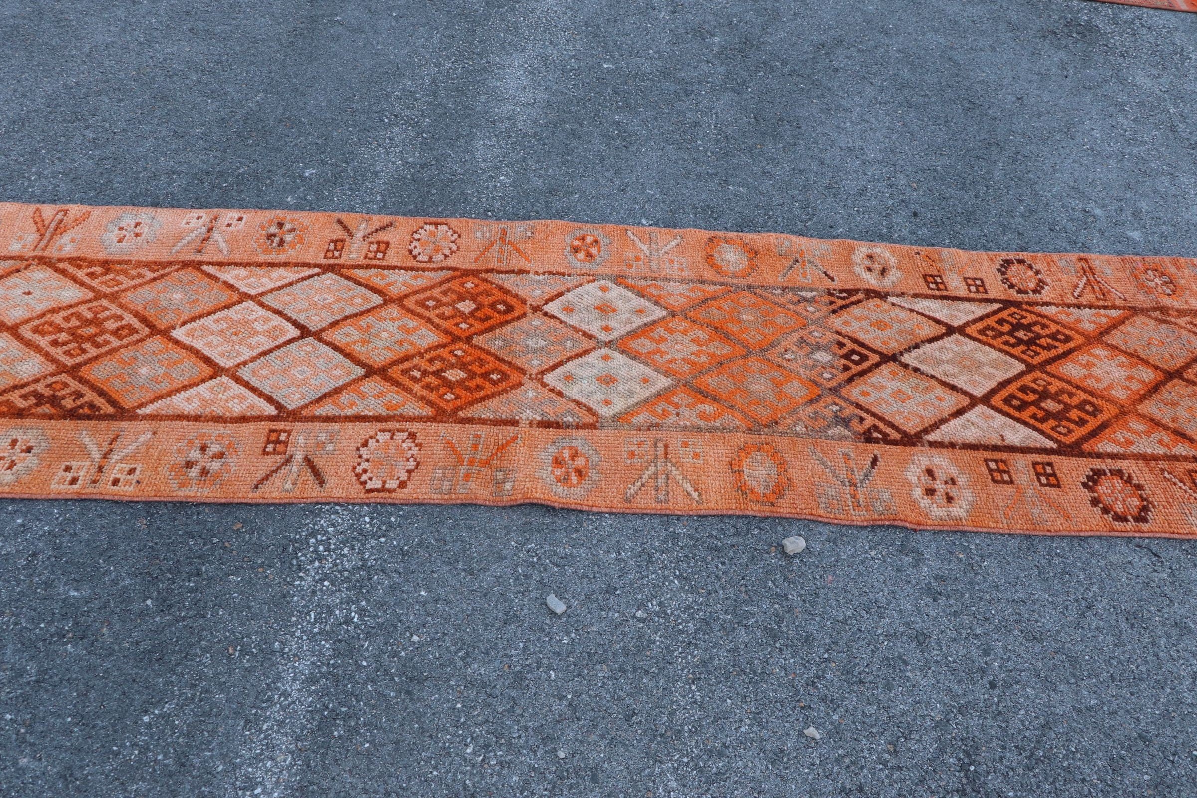 Vintage Halılar, Merdiven Halıları, Koridor Halıları, Türk Halısı, Antika Halı, 2.6x12 ft Runner Halıları, Koridor Halısı, Yer Halısı, Kahverengi Yer Halısı