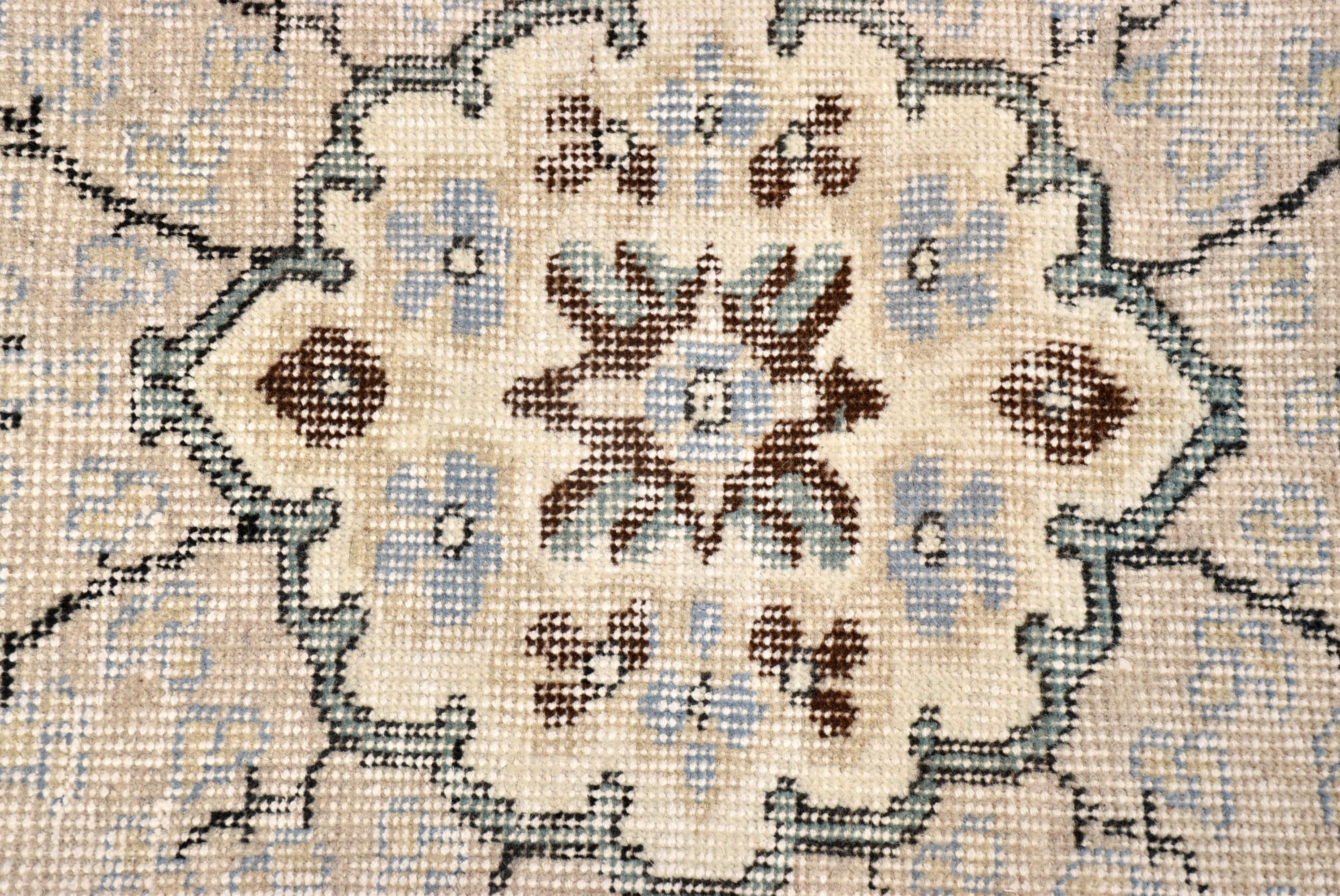 Bedroom Rug, Rugs for Salon, 6.9x9.4 ft Large Rug, Turkish Rug, Salon Rug, Beige Moroccan Rug, Cool Rugs, Vintage Rugs, Oushak Rug