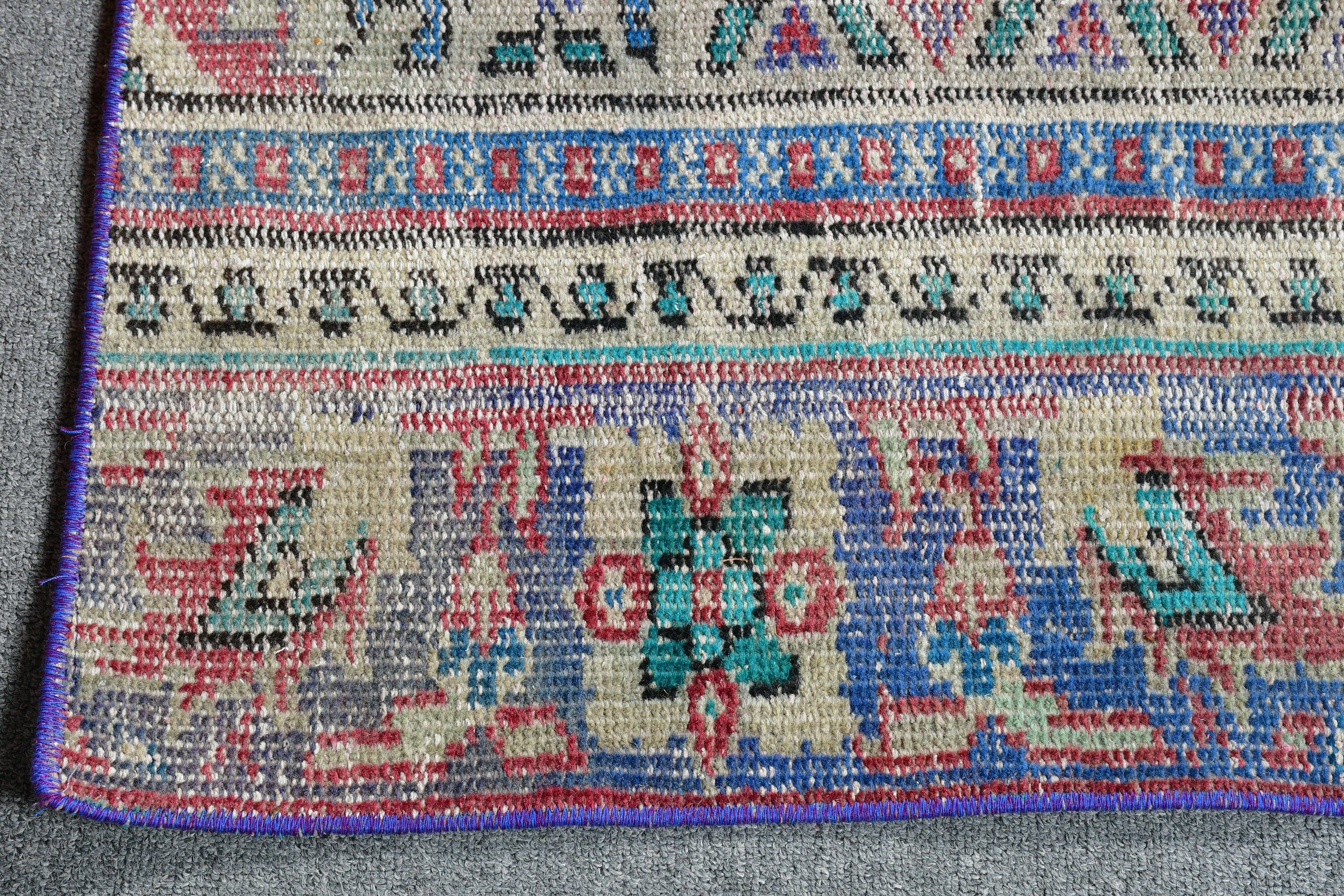 Turkish Rug, Cool Rug, Rugs for Car Mat, Moroccan Rugs, 1.7x3.3 ft Small Rug, Bath Rug, Entry Rugs, Brown Oriental Rugs, Vintage Rug