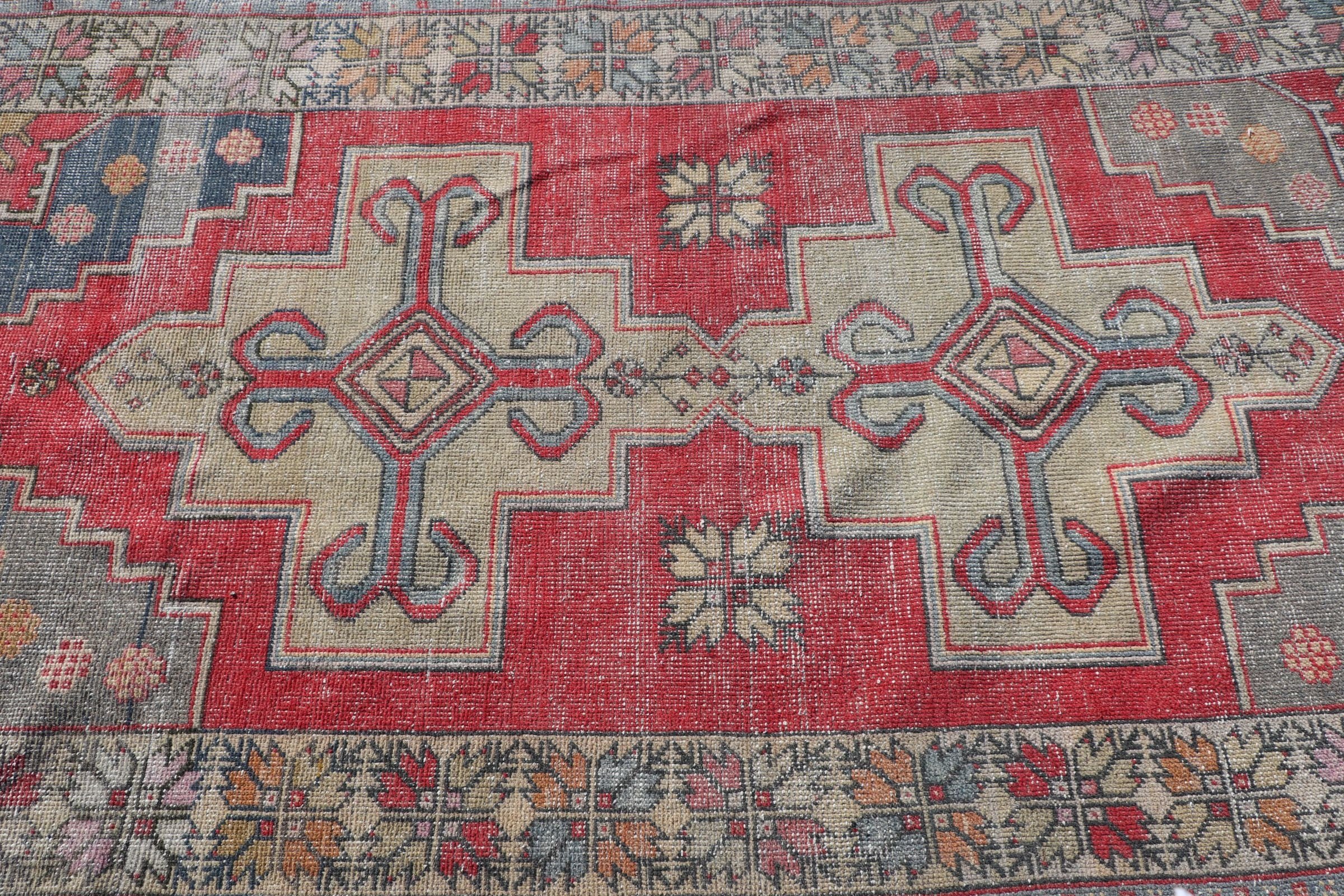 Anatolian Rug, Boho Area Rug Rugs, 4.5x8.2 ft Area Rugs, Vintage Rug, Kitchen Rug, Red Moroccan Rug, Floor Rugs, Bedroom Rug, Turkish Rugs