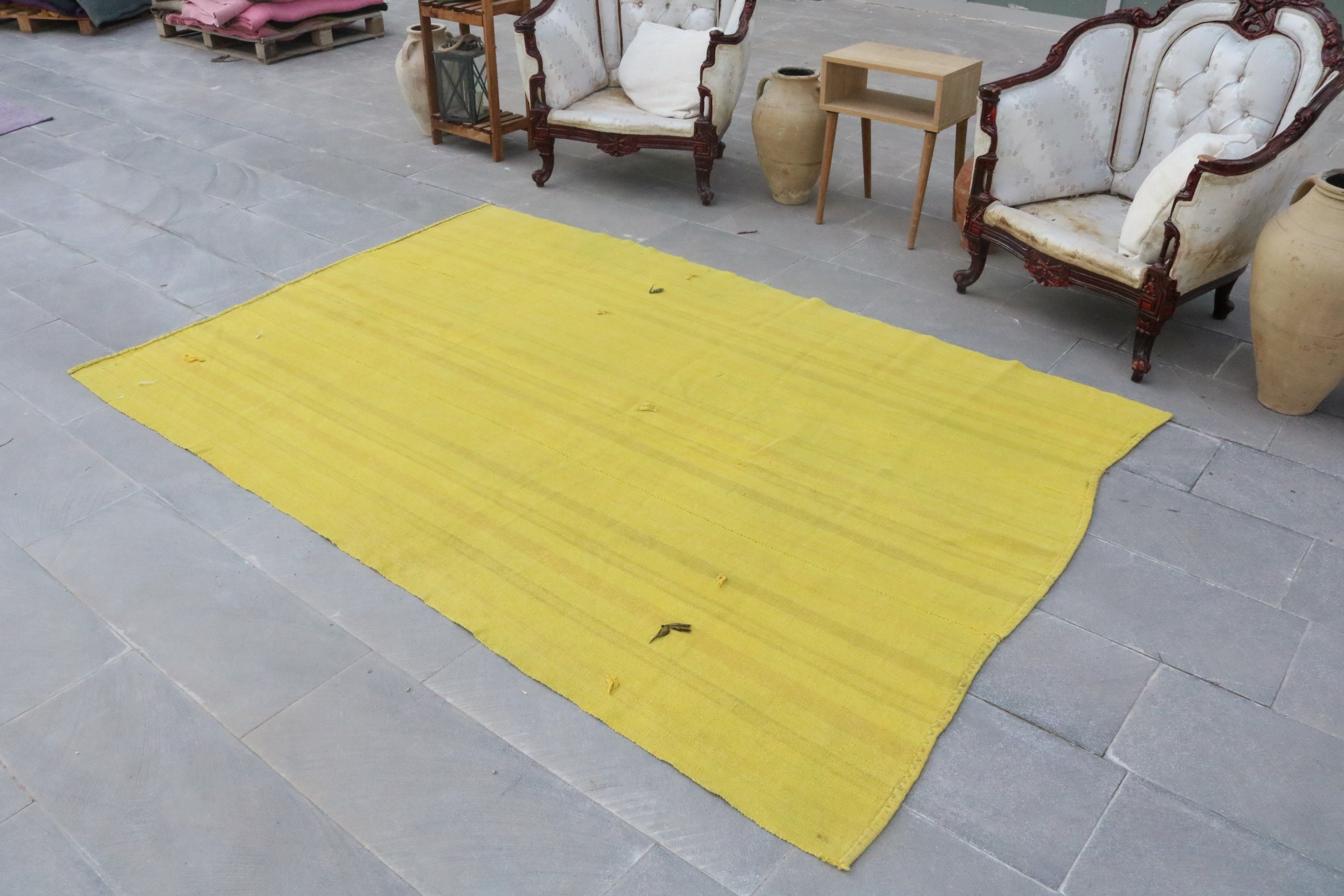 Vintage Halı, Türk Halısı, Oturma Odası Halısı, Göçebe Halıları, Yatak Odası Halıları, Ev Dekorasyonu Halıları, Renkli Halı, 5.4x8.3 ft Büyük Halı, Yatak Odası Halısı