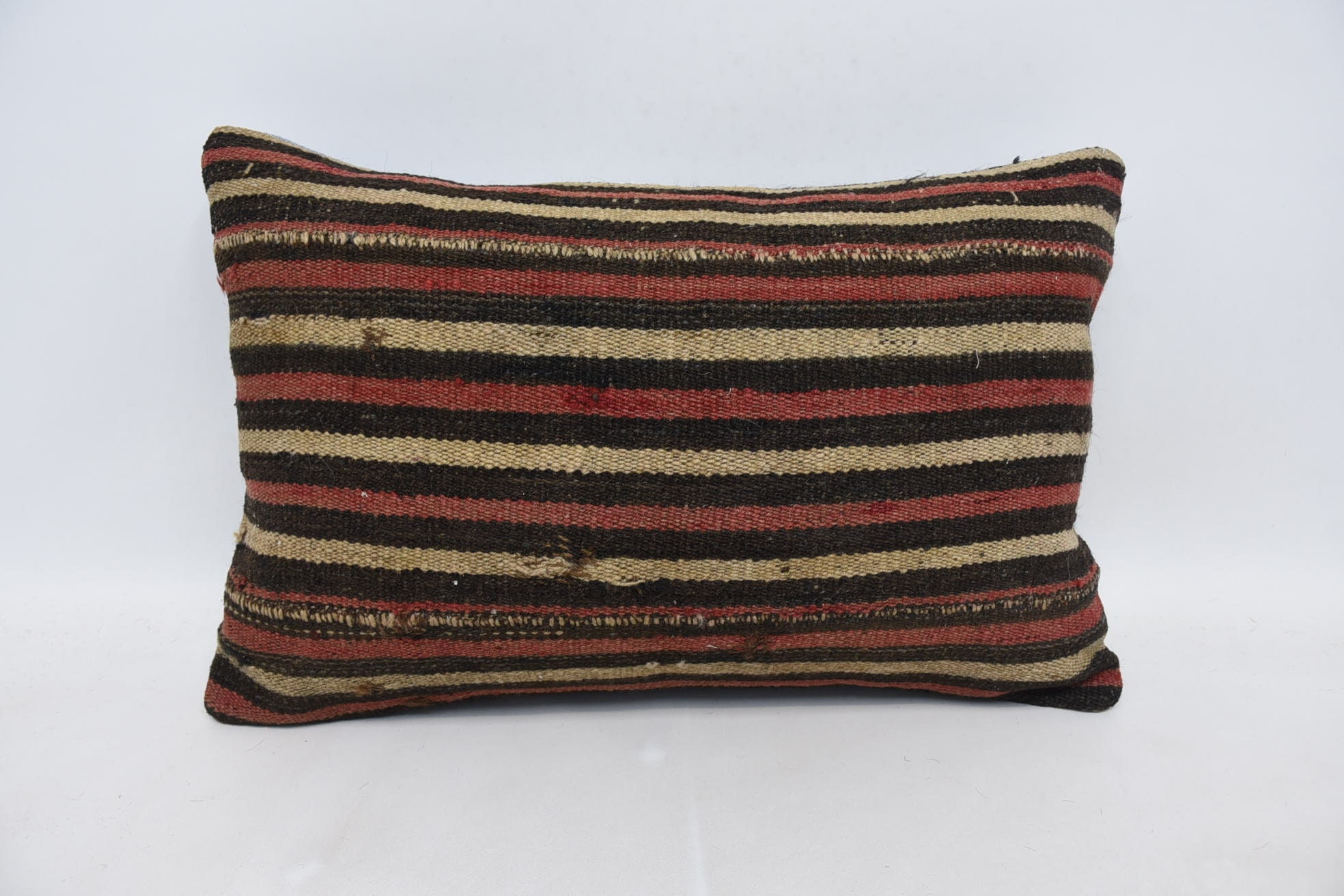 Kilim Pillow, Car Cushion, Turkish Pillow, Vintage Kilim Pillow, 16"x24" Pink Pillow Sham, Vintage Kilim Pillow Pillow