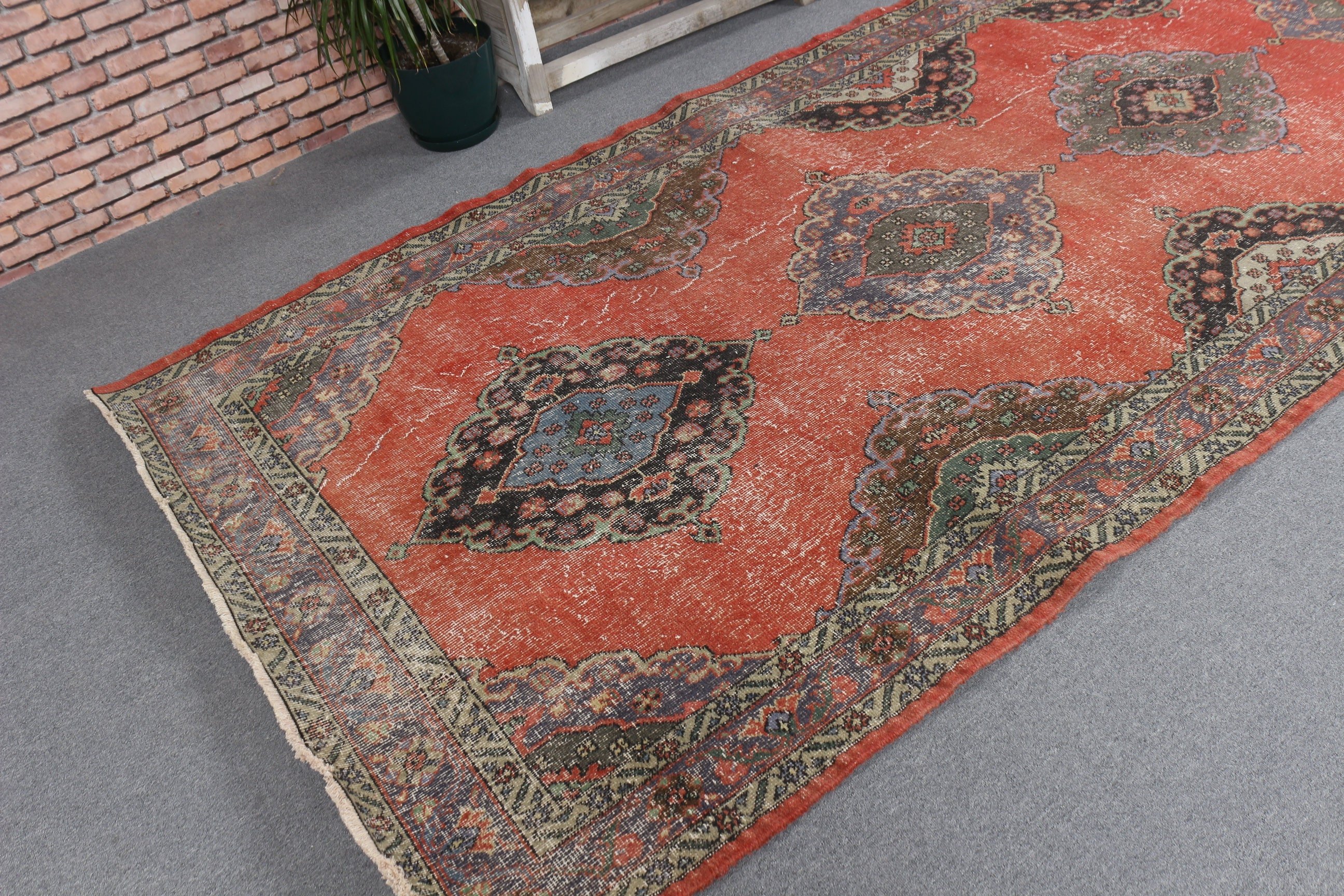 Beni Ourain Runner için Halılar, Harika Halı, 4.9x12.4 ft Runner Halısı, Türk Halısı, Düz Dokuma Halı, Vintage Halılar, Mutfak Halıları, Kırmızı Oryantal Halı