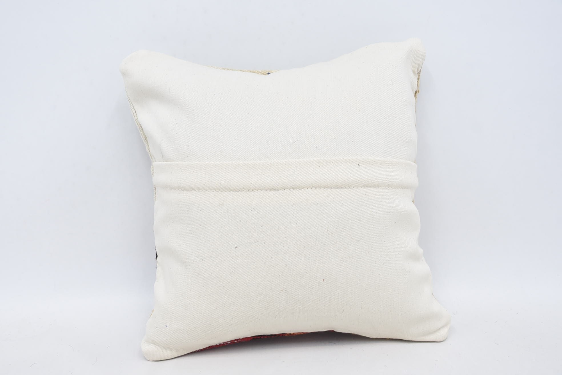 Office Chair Cushion Cover, Kilim Pillow, Kilim Pillow Cover, 14"x14" White Pillow Cover, Bolster Throw Pillow Sham, Throw Kilim Pillow