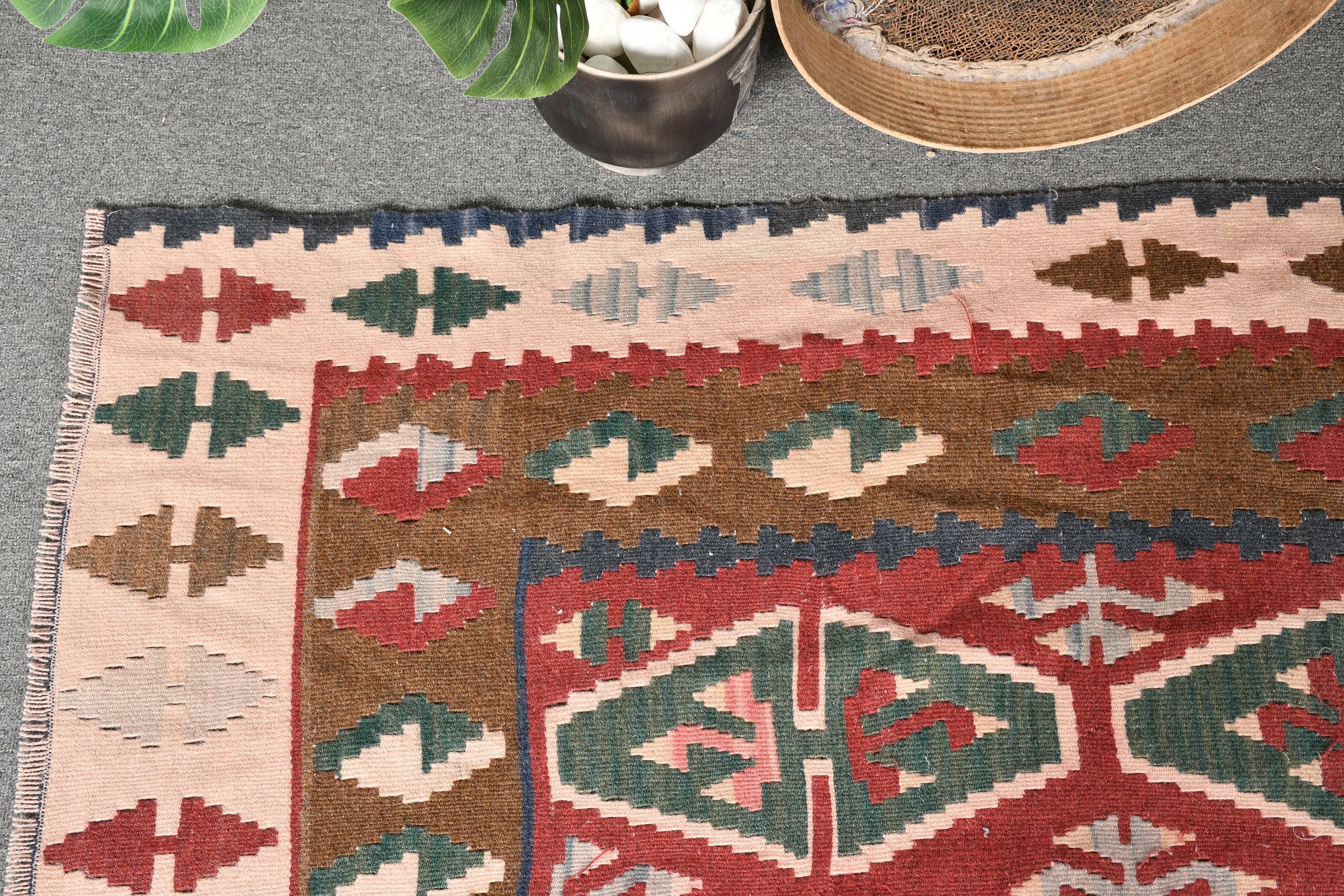 Yer Halıları, Fas Halısı, Yurt Halısı, Vintage Halılar, Türk Halısı, Pembe Oryantal Halı, Giriş Halıları, 3.4x5.5 ft Accent Halı, Kilim, Çocuk Halıları