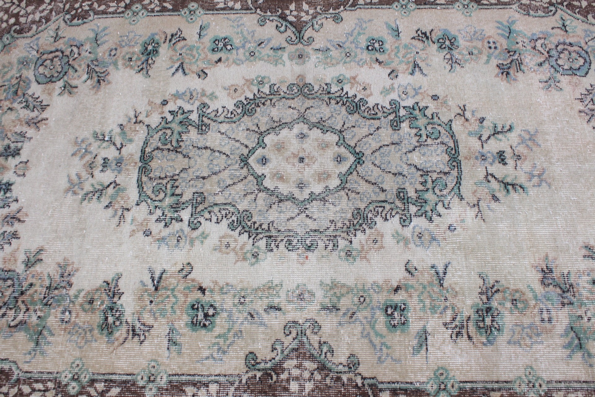 Yemek Odası Halısı, Vintage Halı, Bej Havalı Halılar, Antika Halı, Sanat Halıları, Oturma Odası Halısı, Fas Halısı, Türk Halıları, 3,8x6,5 ft Alan Halısı