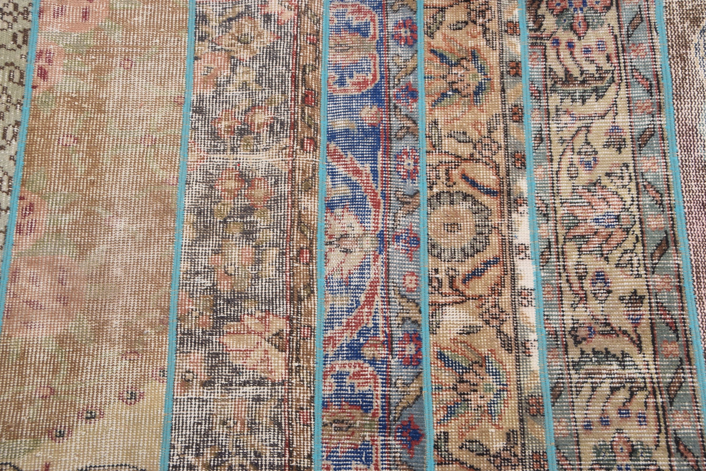 Vintage Halı, 2.4x5.2 ft Küçük Halı, Banyo Halıları, Banyo Halıları, Yatak Odası Halısı, Banyo Halıları, Türk Halısı, Kahverengi Yer Halıları