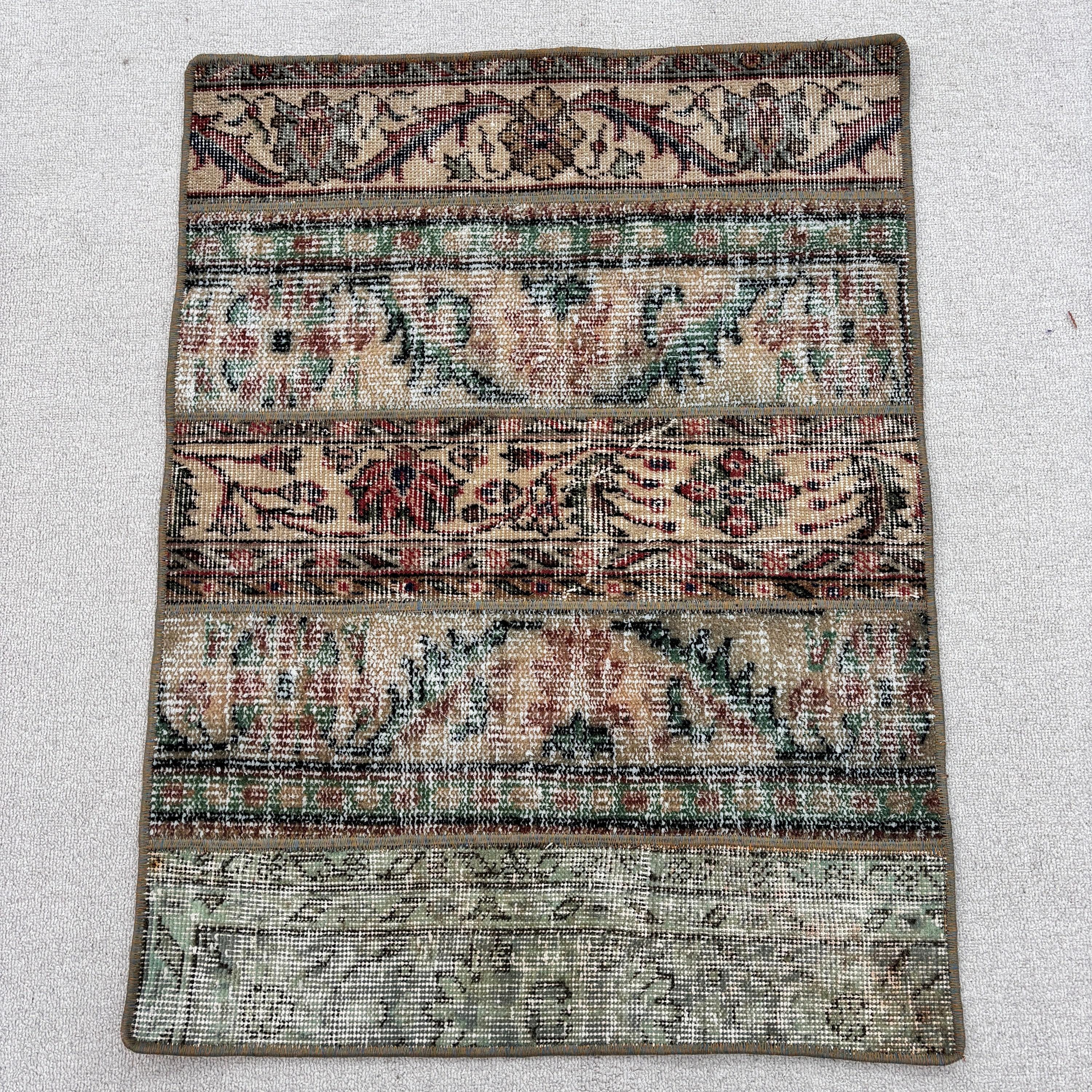 El Dokuma Halılar, Türk Halısı, Vintage Halılar, 2.3x3.1 ft Küçük Halı, Yatak Odası Halısı, Modern Halılar, Yeşil Düz Dokuma Halılar, Duvara Asılı Halılar