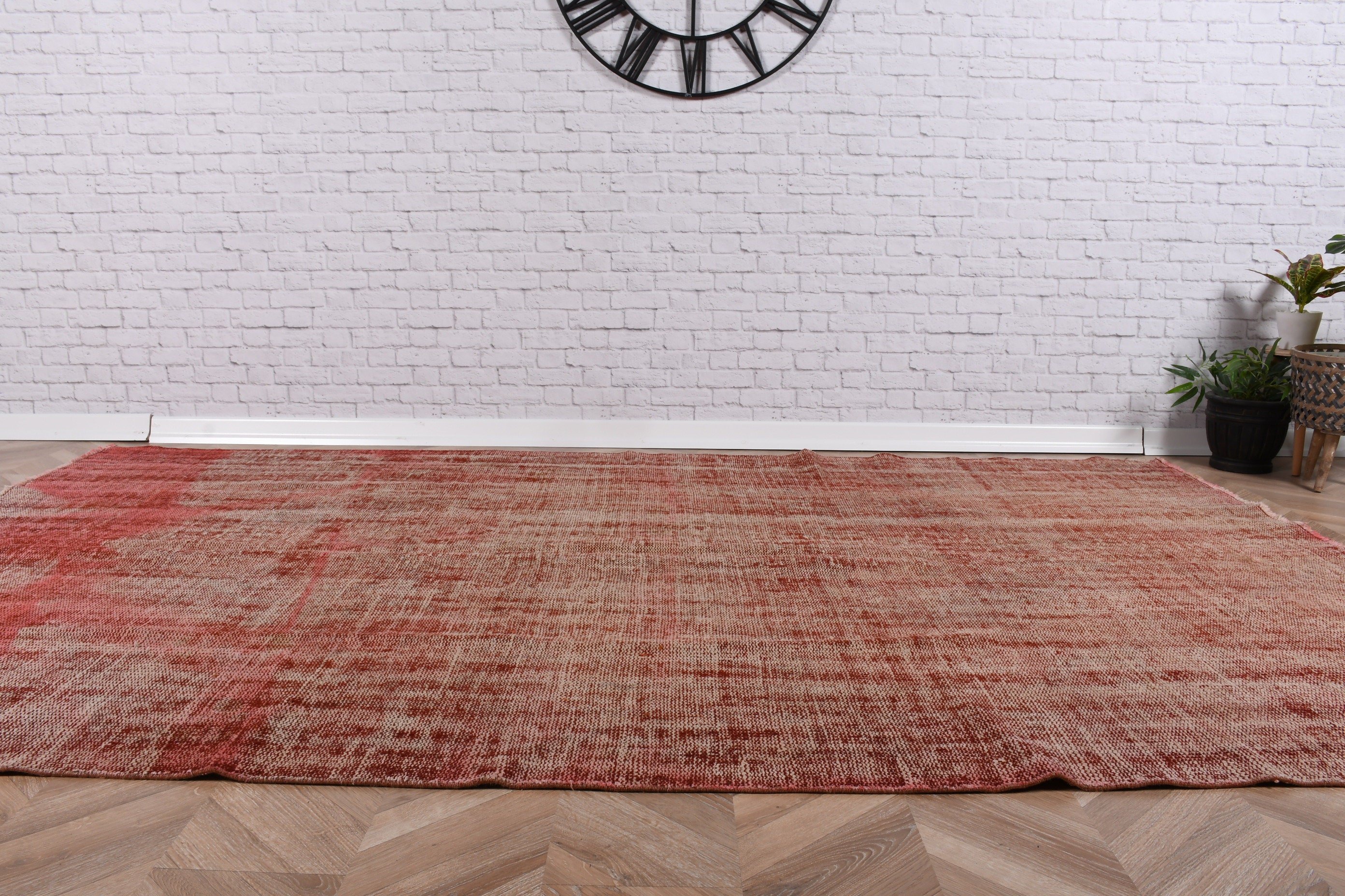 Boho Halıları, Türk Halısı, Vintage Halı, Salon Halıları, 5.7x9.4 ft Büyük Halı, Yemek Odası Halıları, El Dokuma Halılar, Bej El Dokuma Halı