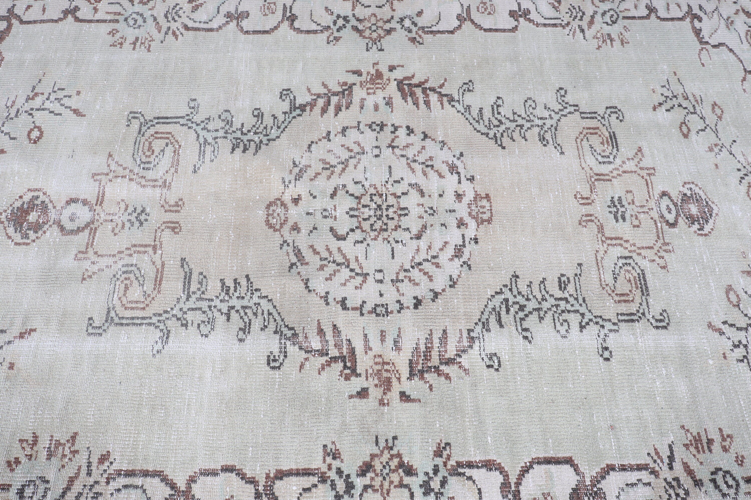 Living Room Rug, Vintage Rug, Turkish Rug, Kitchen Rug, Dining Room Rugs, 4.5x8.4 ft Area Rugs, Green Cool Rugs, Anatolian Rug, Old Rug