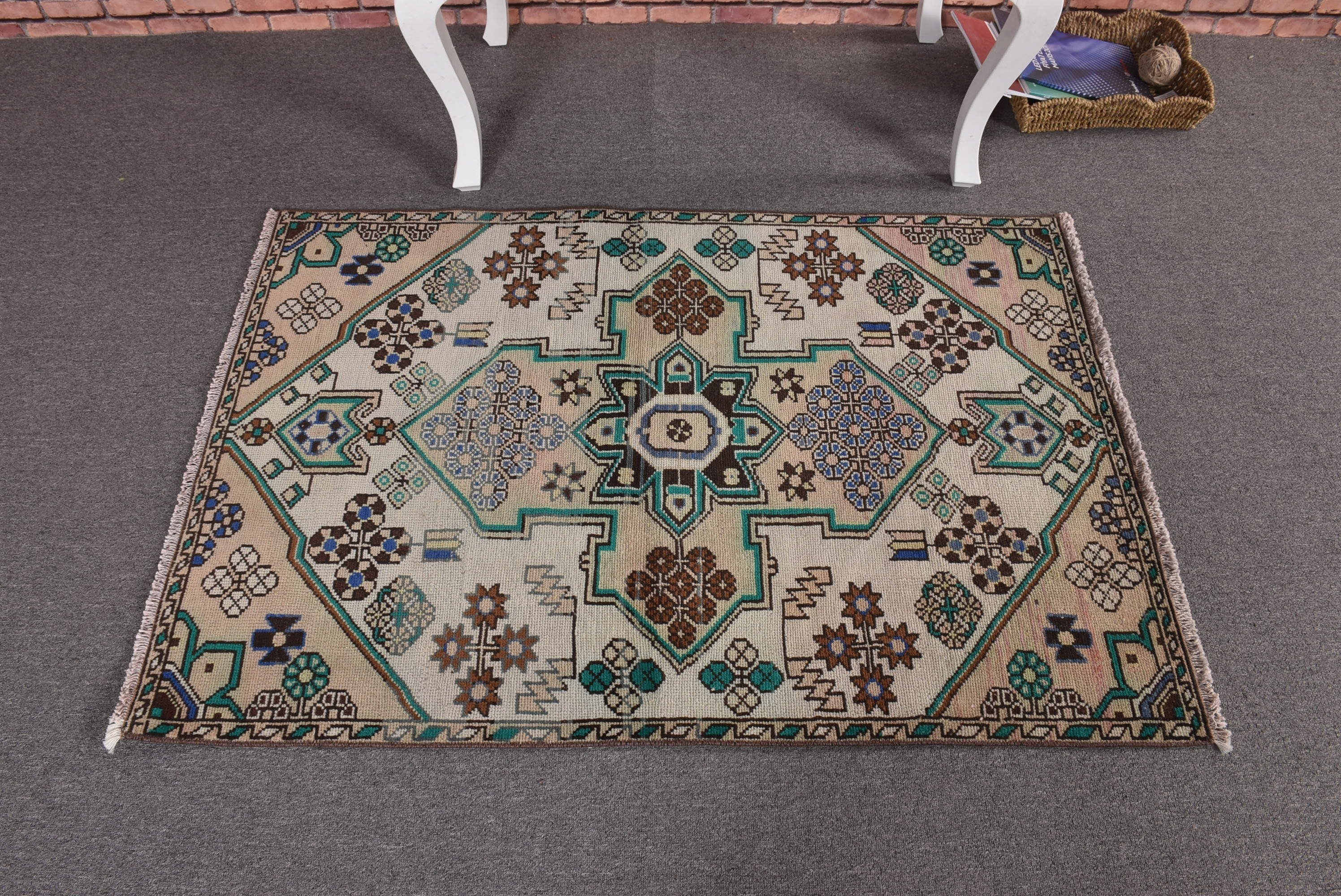 Yatak Odası Halıları, Anadolu Halıları, Araba Paspas Halıları, Bej Açıklama Halıları, Yatak Odası Halıları, Vintage Halı, 2.8x4.2 ft Küçük Halı, Türk Halıları