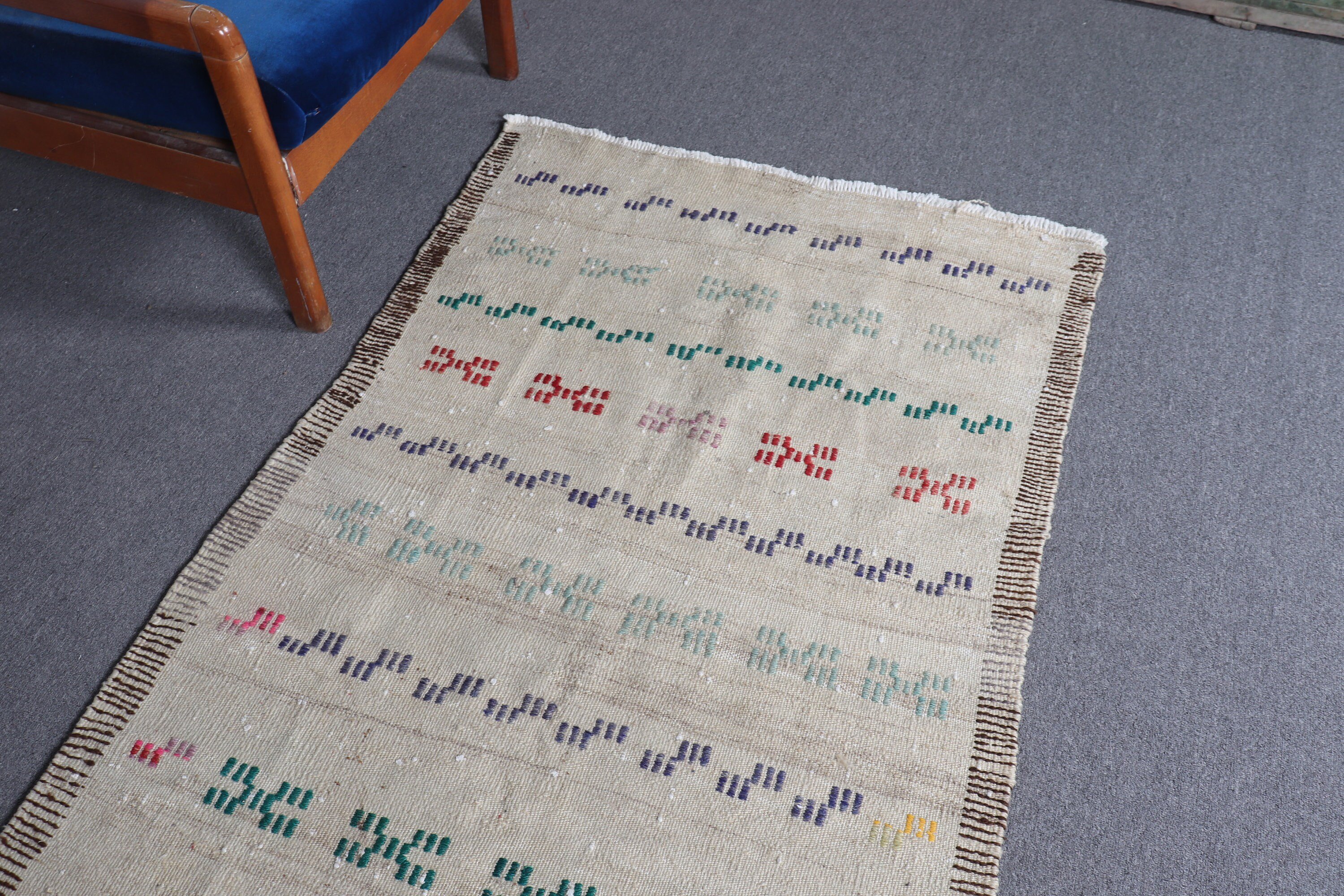 Mutfak Halıları, Vintage Halı, Ev Dekorasyonu Halıları, Estetik Halılar, Bej Yatak Odası Halıları, Giriş Halıları, Kilim, 3.2x6.8 ft Accent Halılar, Türk Halısı