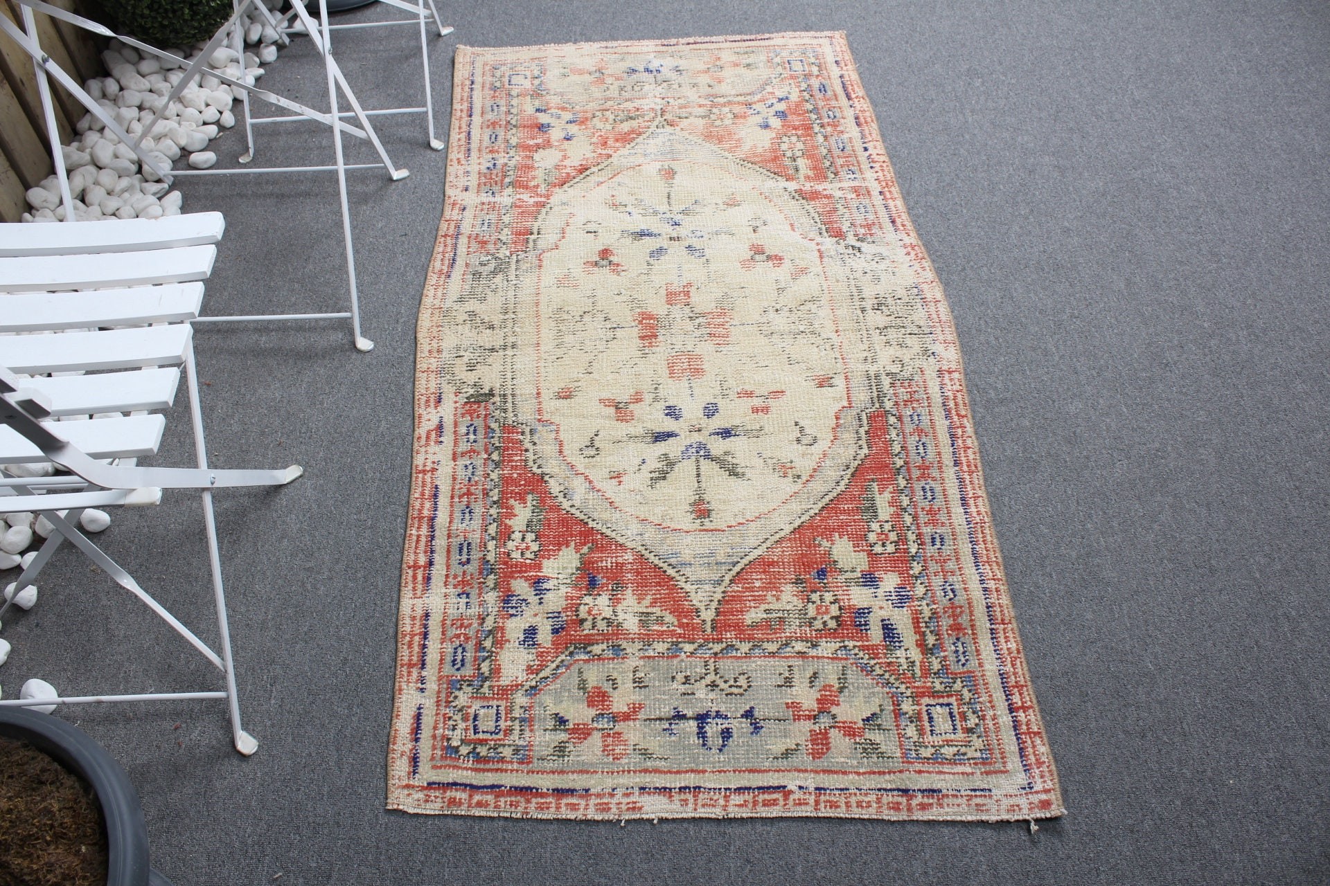 Rugs for Entry, Car Mat Rug, Bedroom Rugs, Red Cool Rug, 2.7x5.2 ft Small Rugs, Vintage Rug, Turkish Rug, Floor Rug, Art Rug, Oriental Rugs