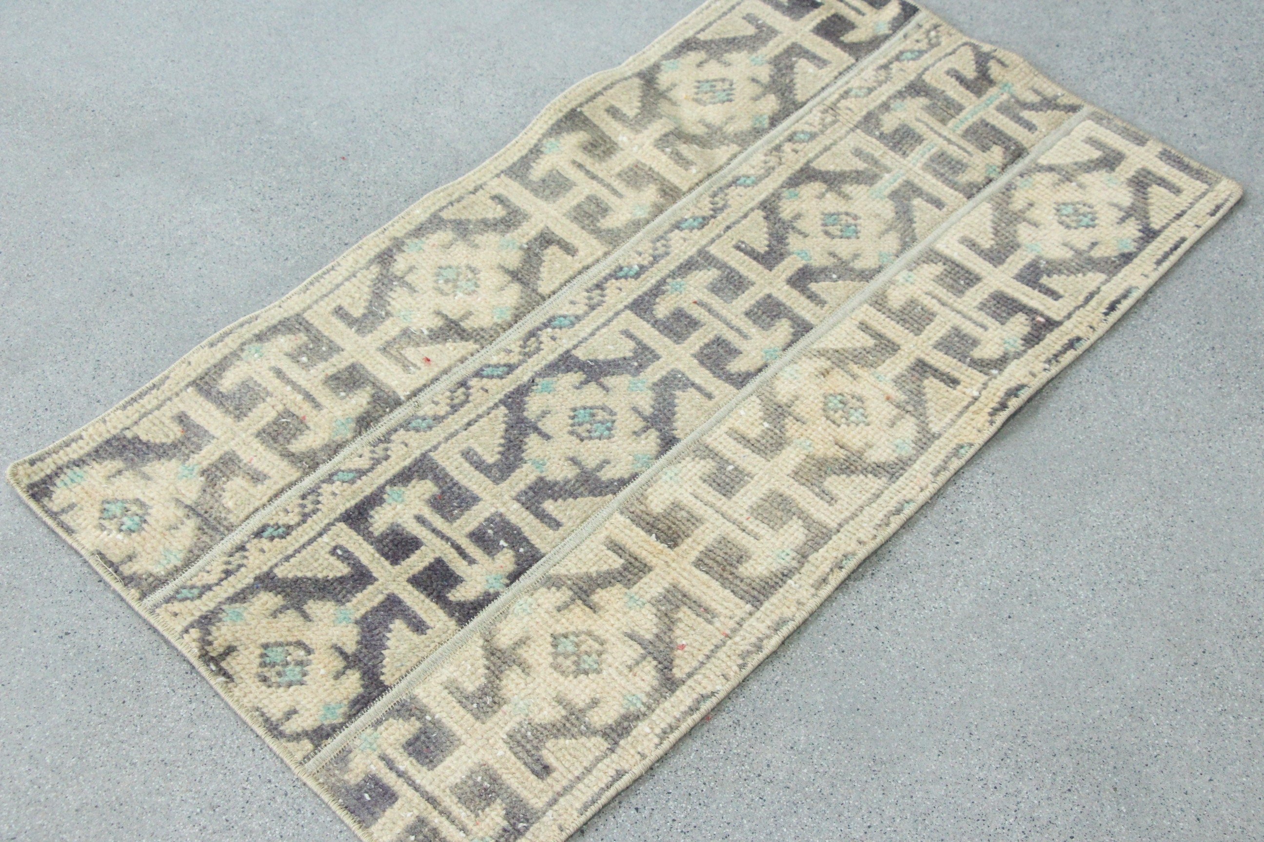 Turkish Rug, Ethnic Rug, Vintage Rug, Anatolian Rug, Wall Hanging Rugs, Bedroom Rug, 1.7x3.1 ft Small Rug, Kitchen Rug, Brown Oriental Rugs