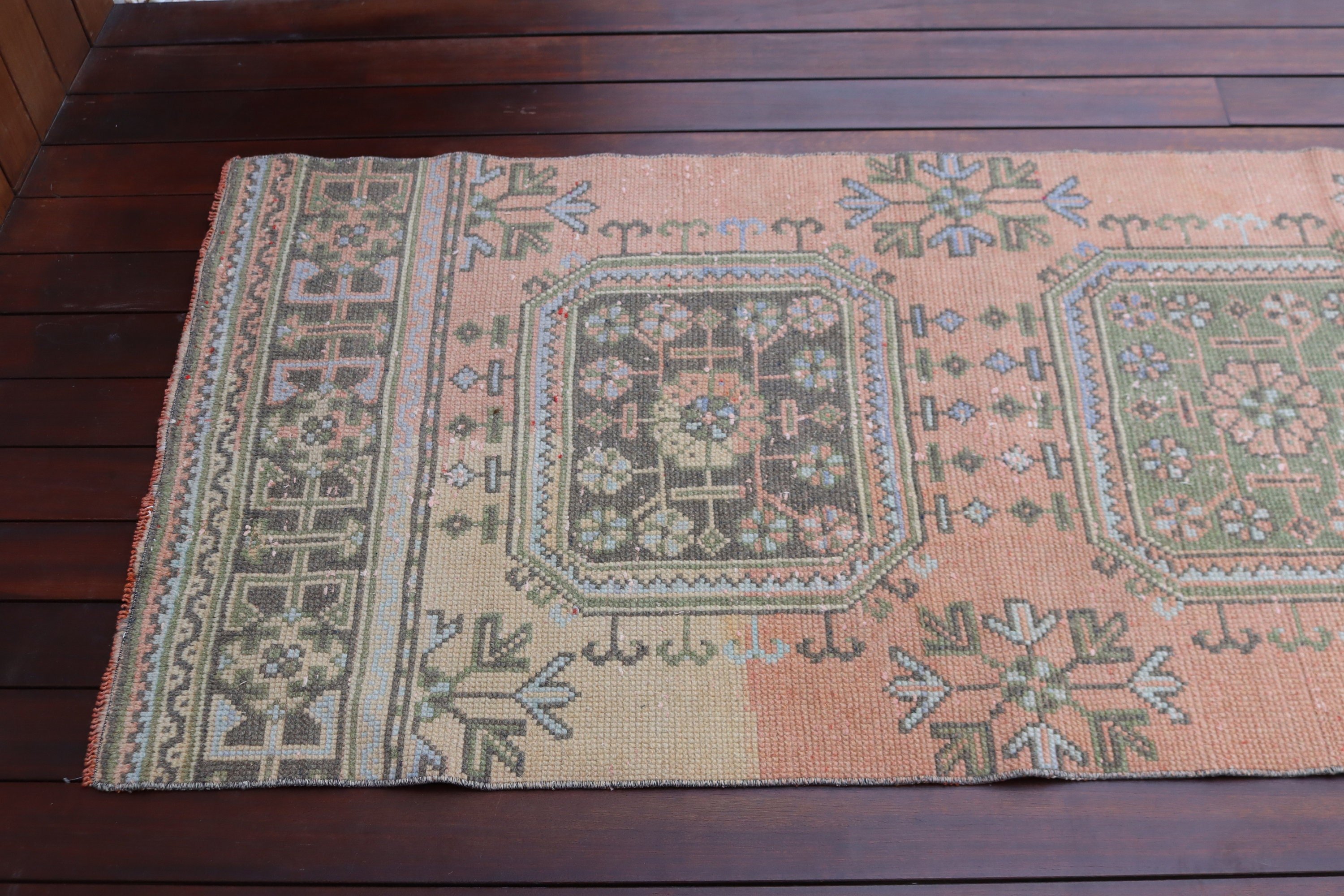 Egzotik Halılar, Beni Ourain Runner Halı, 2.6x11.3 ft Runner Halılar, Turuncu Fas Halısı, Fas Halısı, Vintage Halı, Yer Halıları, Türk Halısı