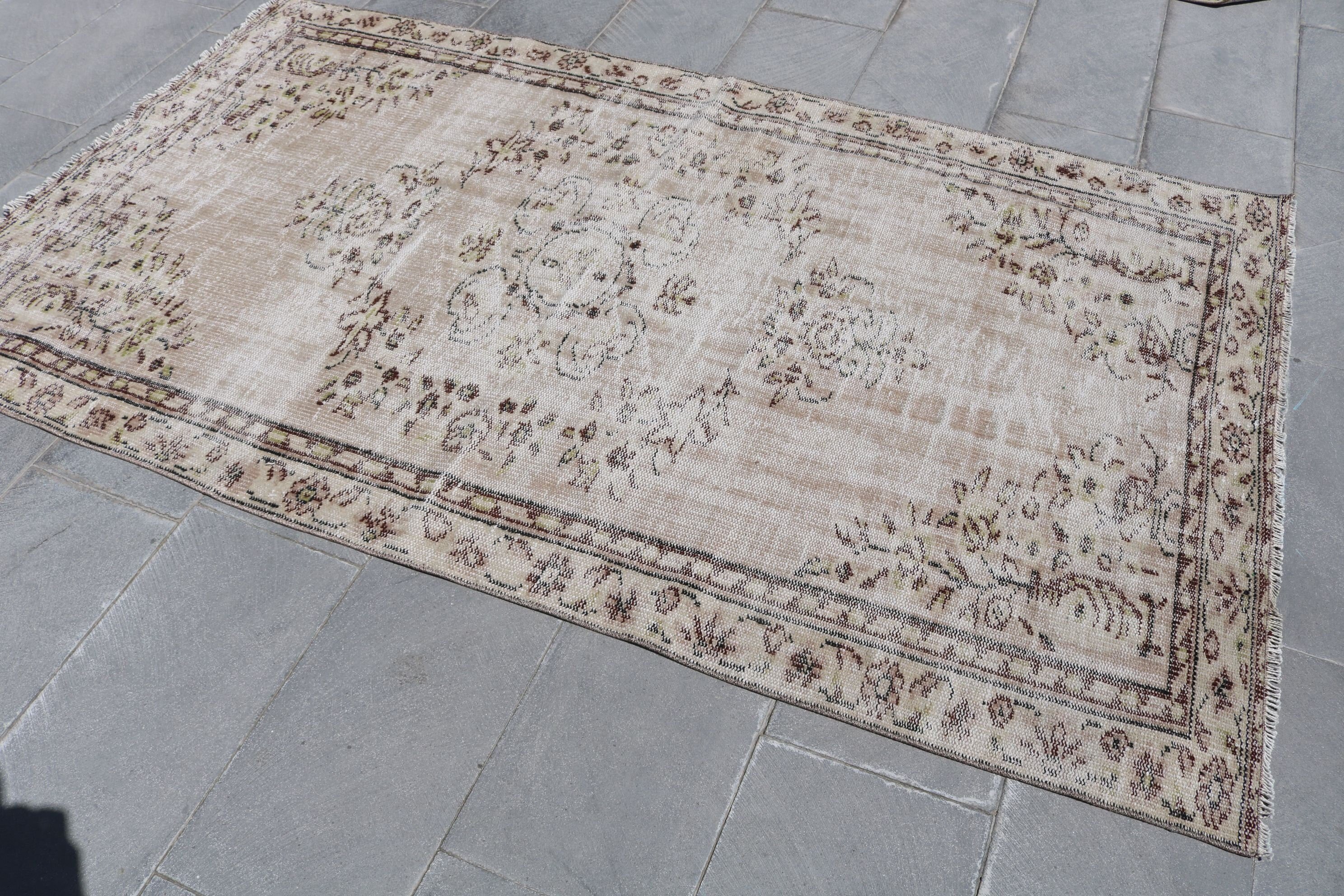 Kitchen Rug, Turkish Area Rug Rugs, Vintage Rugs, Rugs for Living Room, Turkish Rugs, Vintage Decor Rug, Colorful Rug, 4.4x7.6 ft Area Rug