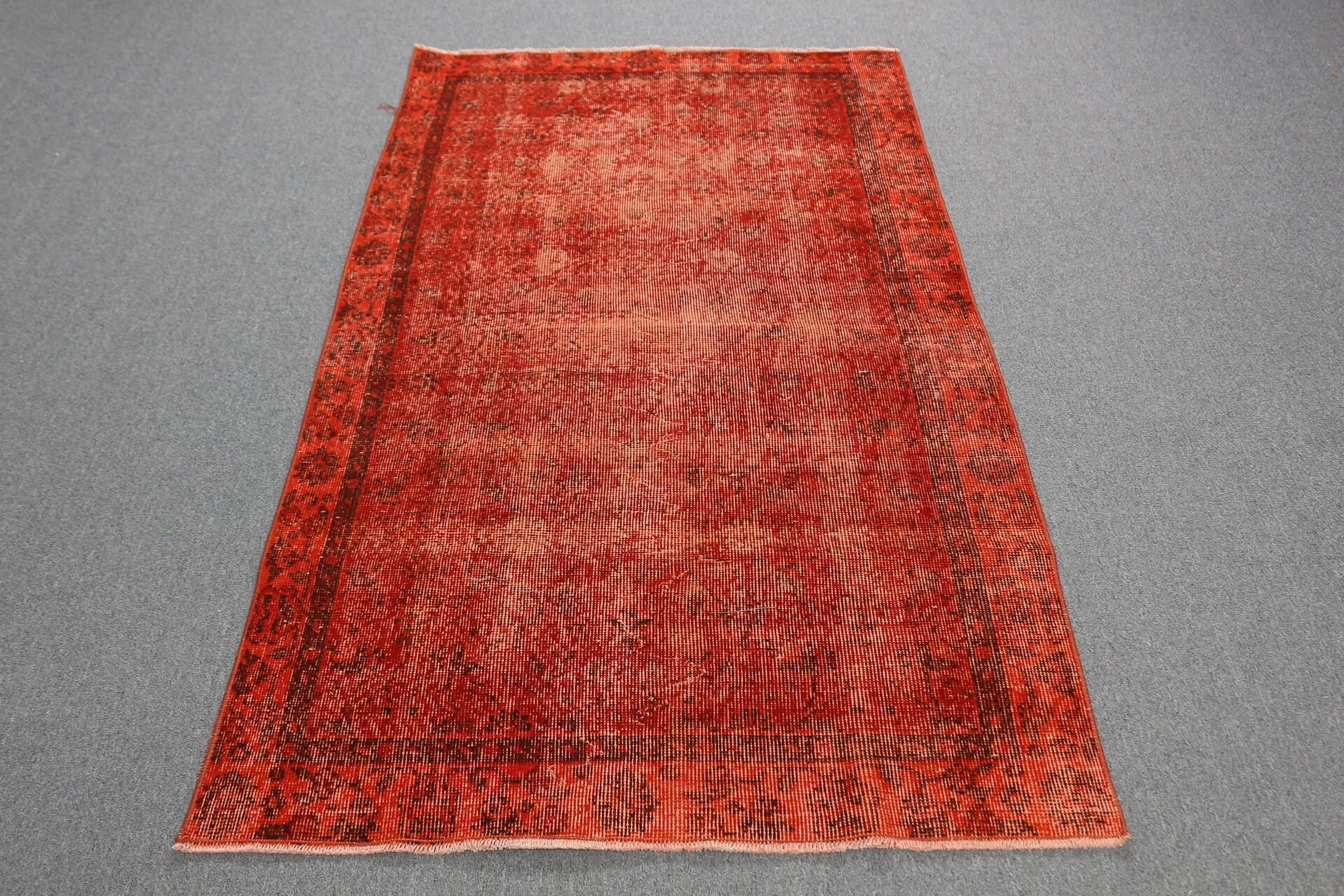 Wool Rug, Rugs for Bedroom, Turkish Rugs, 3.5x6.3 ft Accent Rug, Vintage Rug, Red Oriental Rugs, Anatolian Rug, Bedroom Rugs, Nursery Rugs