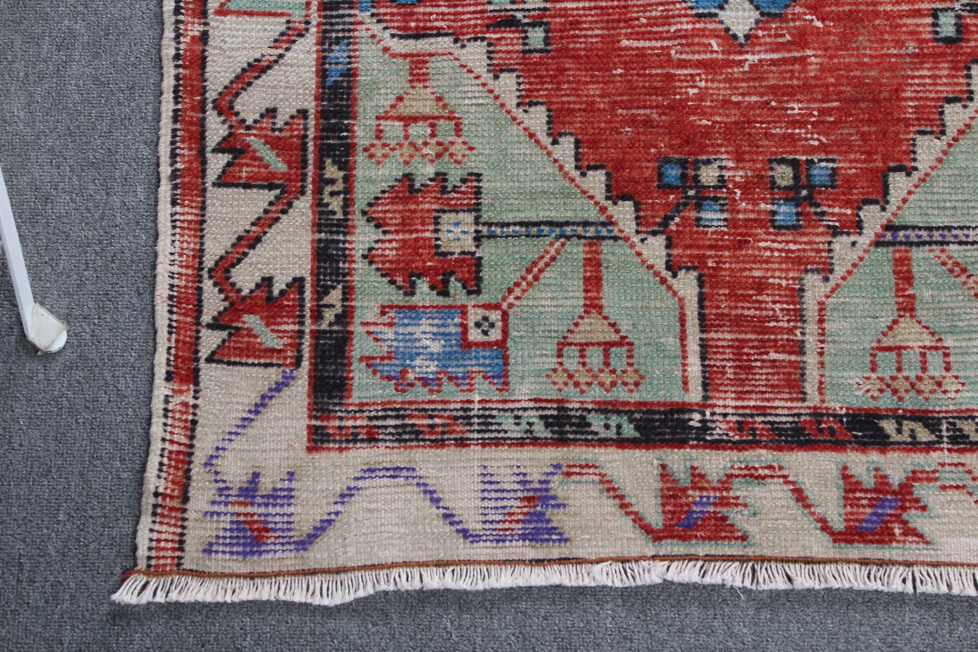 Wall Hanging Rug, Door Mat Rug, Red Cool Rug, Oriental Rug, Rugs for Bathroom, Vintage Rugs, Oushak Rug, Turkish Rug, 2.6x5.4 ft Small Rug